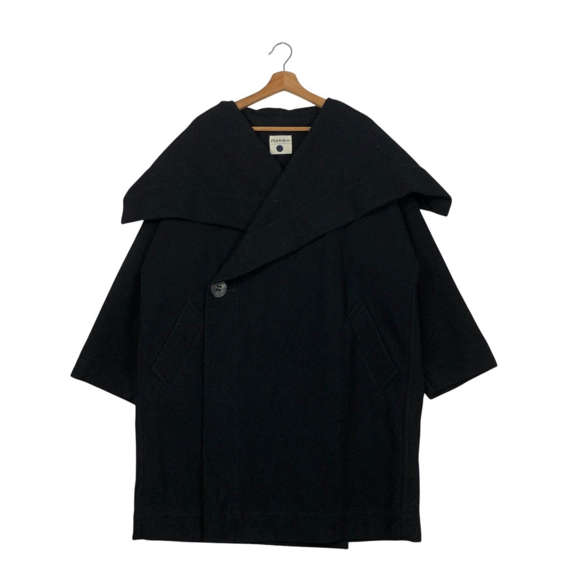 Issey Miyake 🔥RICH BLACK VINTAGE ISSEY MIYAKE PLANTATION WOOL JACKET Size US M / EU 48-50 / 2 - 2 Thumbnail