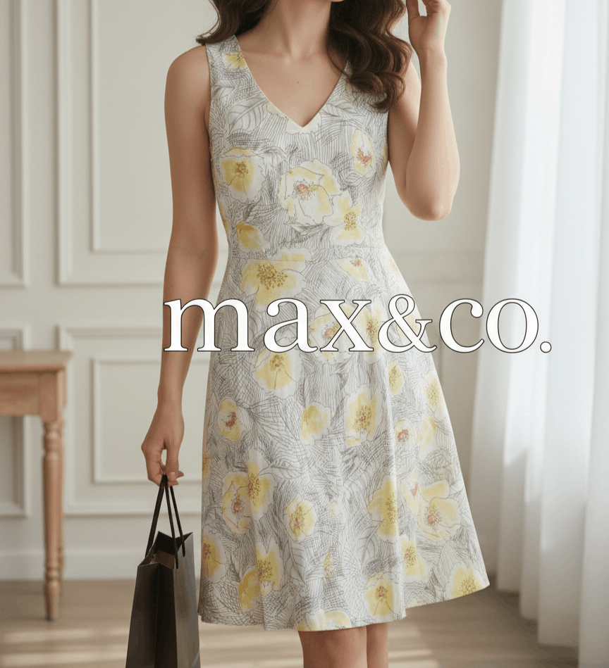 MAX&Co. Max & co silk floral casual summer midi dress Size S / US 4 / IT 40 - 1 Thumbnail