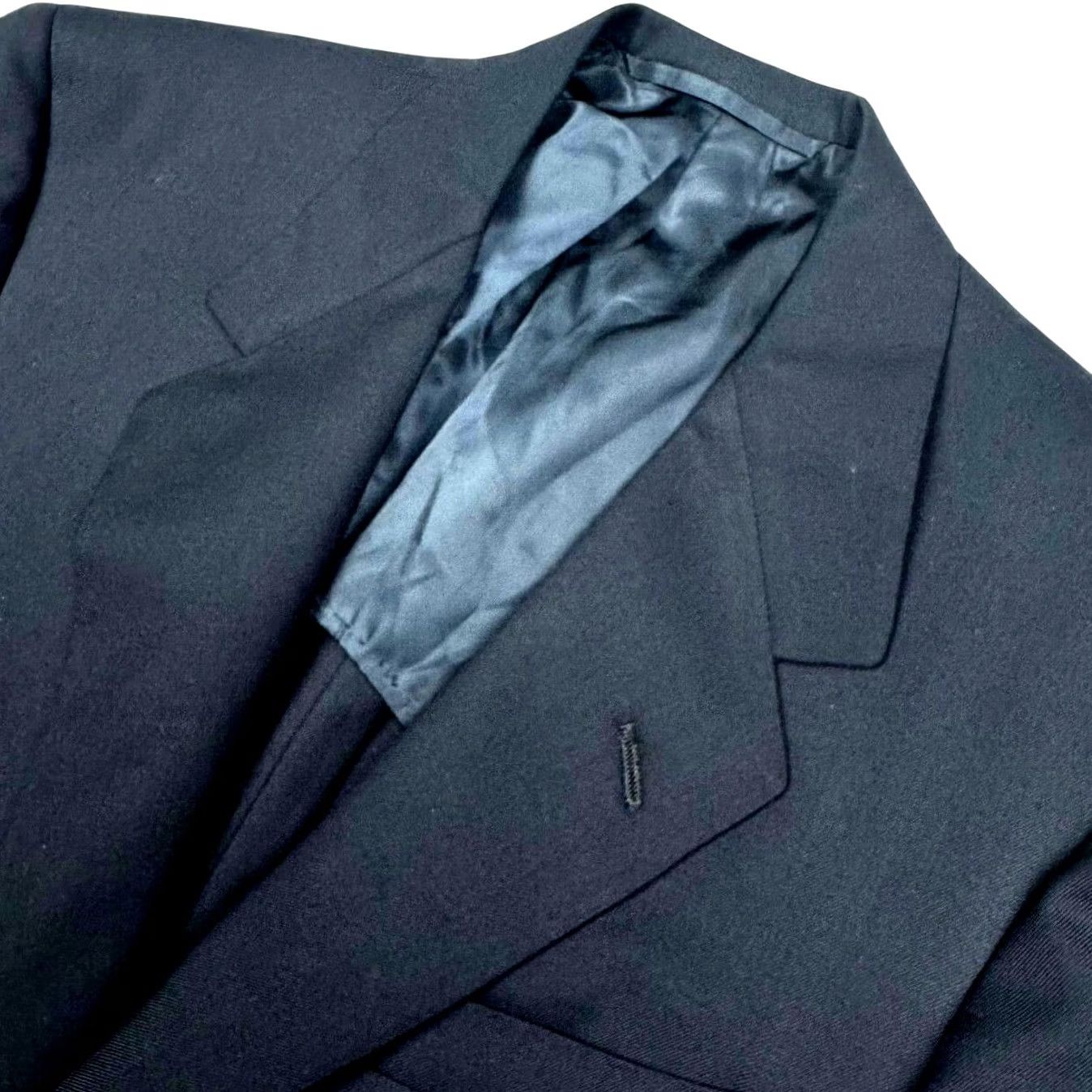 Vintage Oxford Manhattan Men's 100% Wool 2-Button Jacket Blazer Blue 42R Size 42R - 2 Thumbnail
