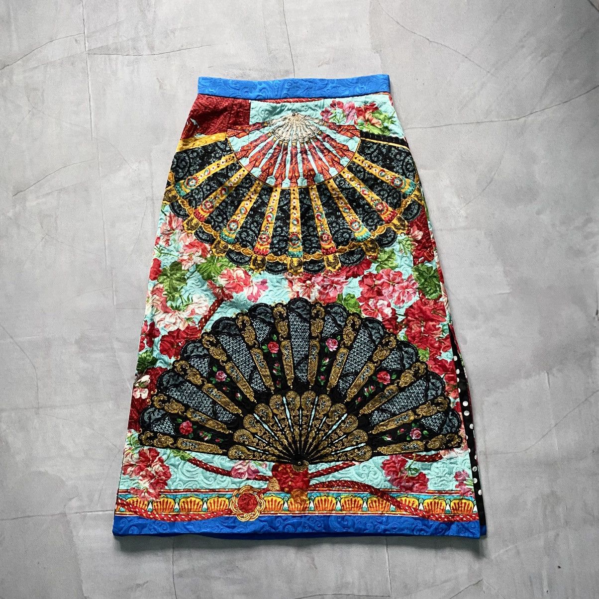 Dolce & Gabbana Floral longuette skirt | Grailed