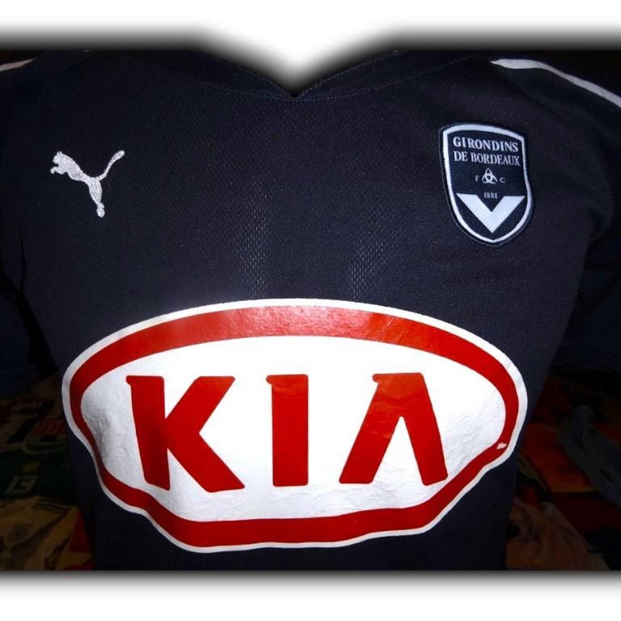 Puma Fc Bordeaux De Girondins France 2009 2010 Home Shirt Jersey Size US XS / EU 42 / 0 - 2 Thumbnail
