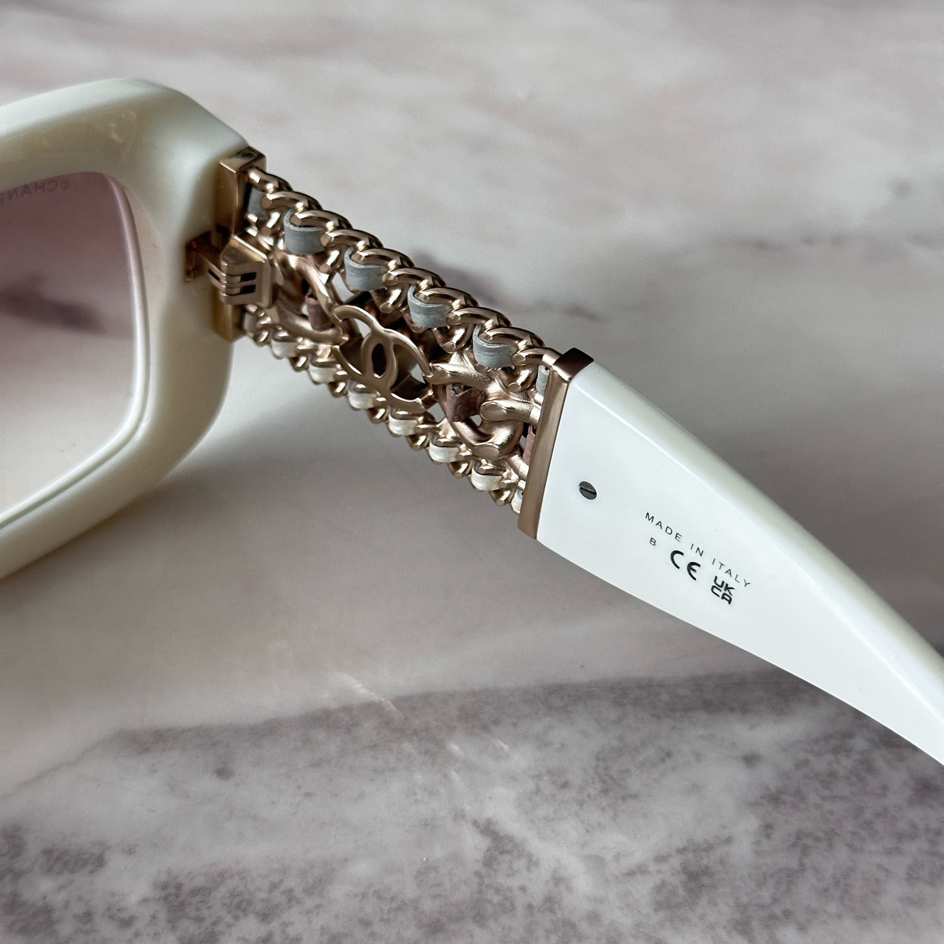 Chanel CHANEL 0CH5535Q 125513 WHITE BROWN Size ONE SIZE - 2 Thumbnail