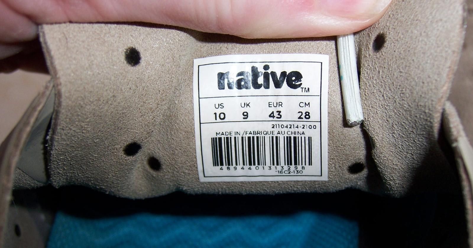 Native Native Monaco Low Men's Shoes Size 10 - Rocky Brown Size US 10 / EU 43 - 6 Thumbnail
