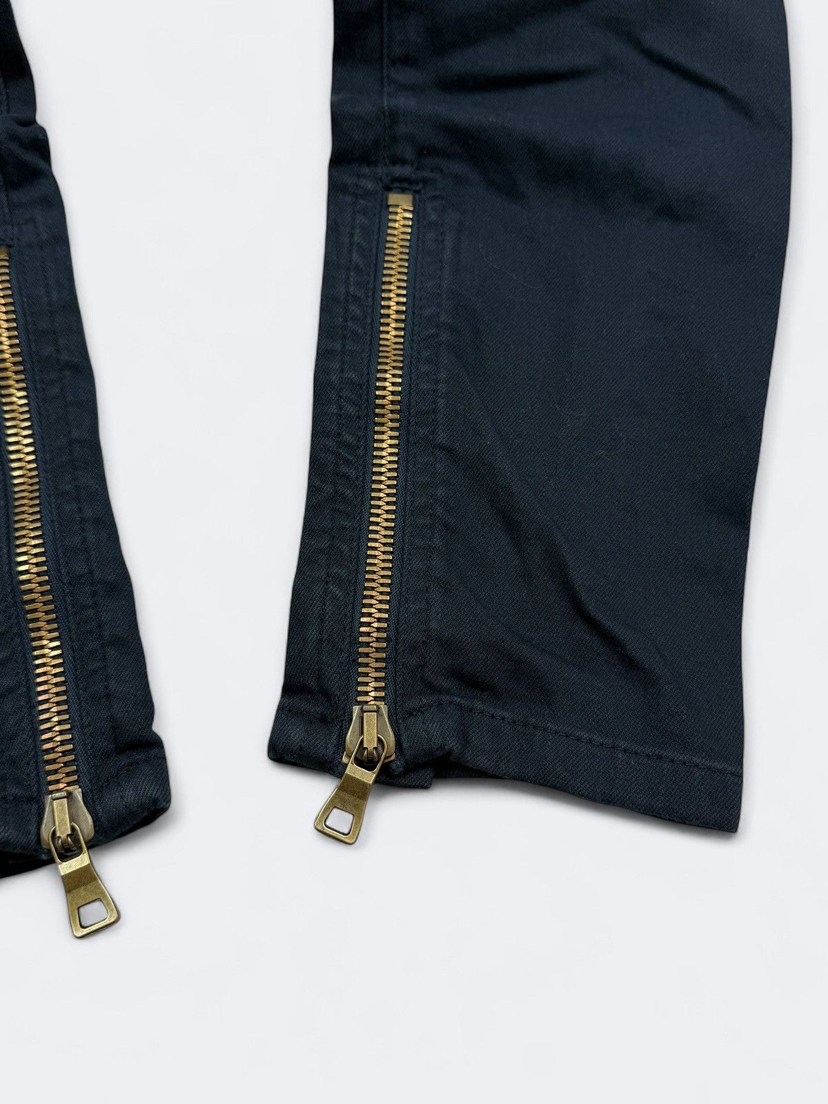 Balmain Balmain Navy Biker Jeans Pants Size 26" / US 2 / IT 38 - 4 Thumbnail