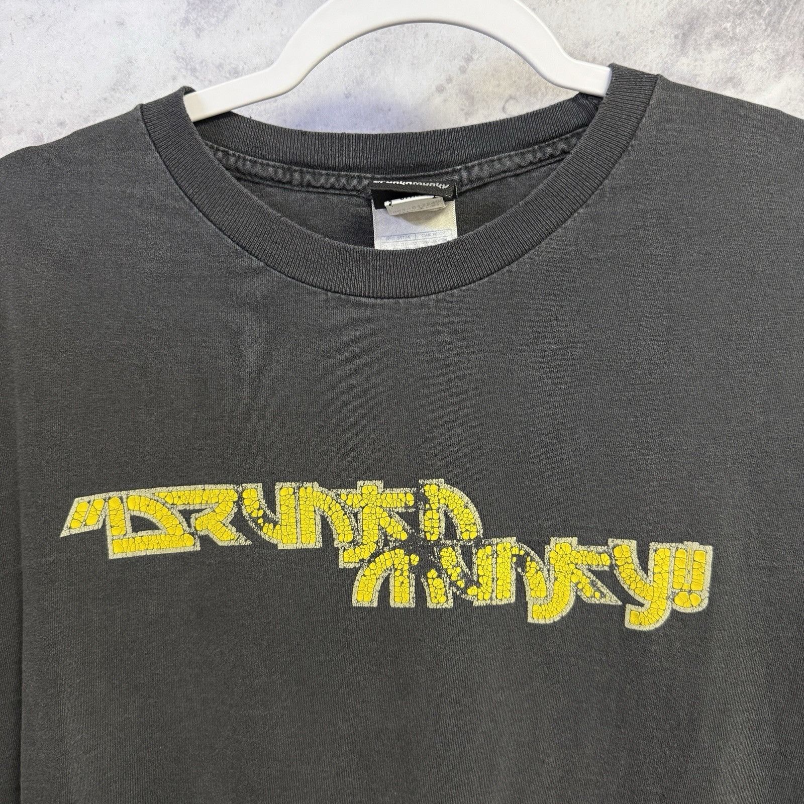 DrunknMunky Vintage Drunkn Munky T Shirt Mens XL Black Long Sleeve Size US XL / EU 56 / 4 - 1 Thumbnail