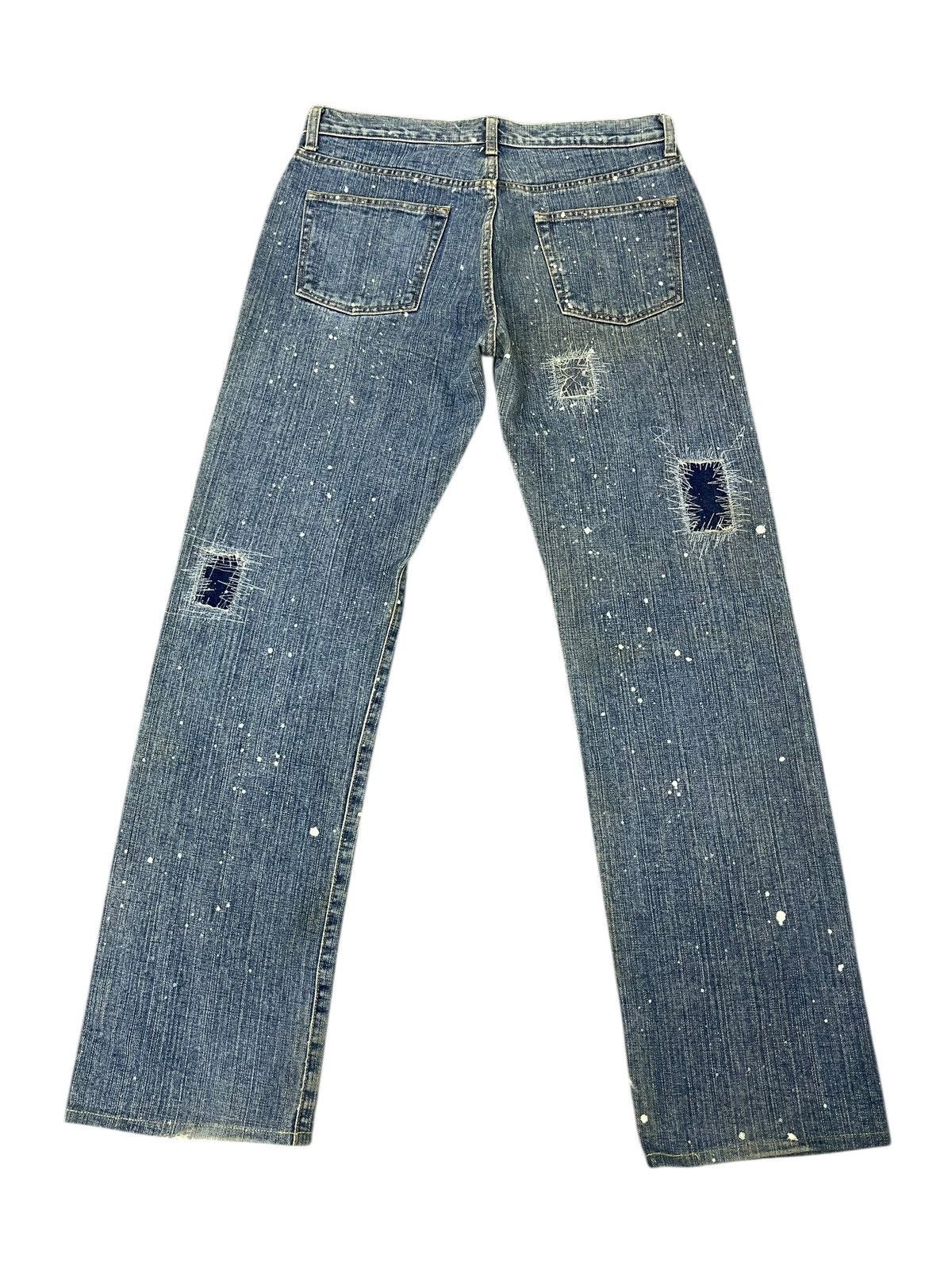 Japanese Brand Patchwork Jeans Global Work Painted Regular 3🟦8 Size US 32 / EU 48 - 10 Thumbnail