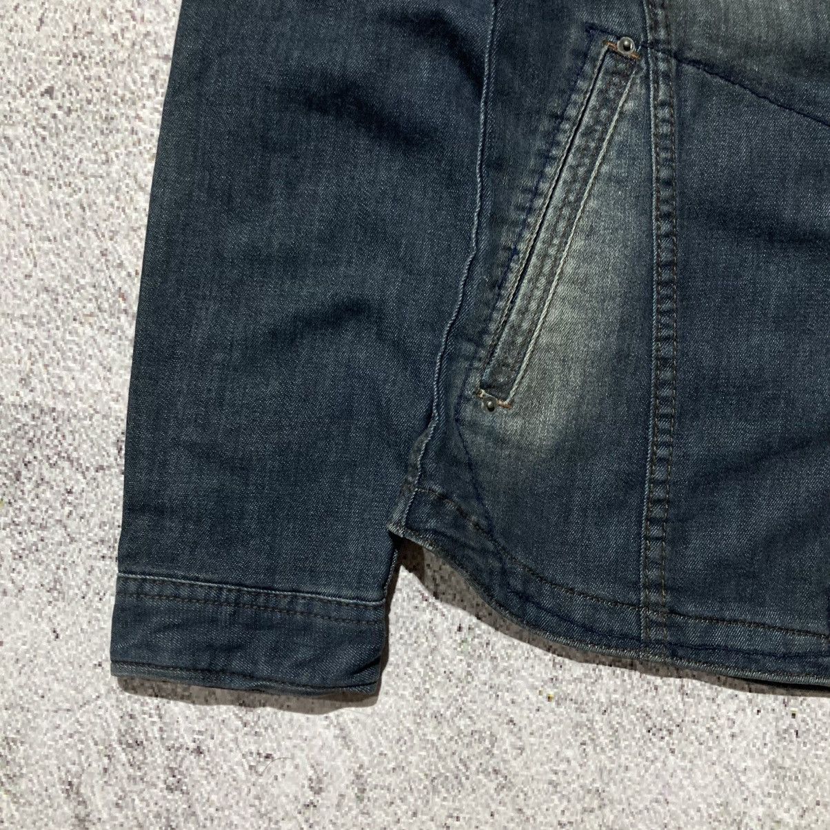 Nicole Club 2000s Nicole Club For Men Biker Denim Jacket Blue Indigo Size US M / EU 48-50 / 2 - 8 Thumbnail