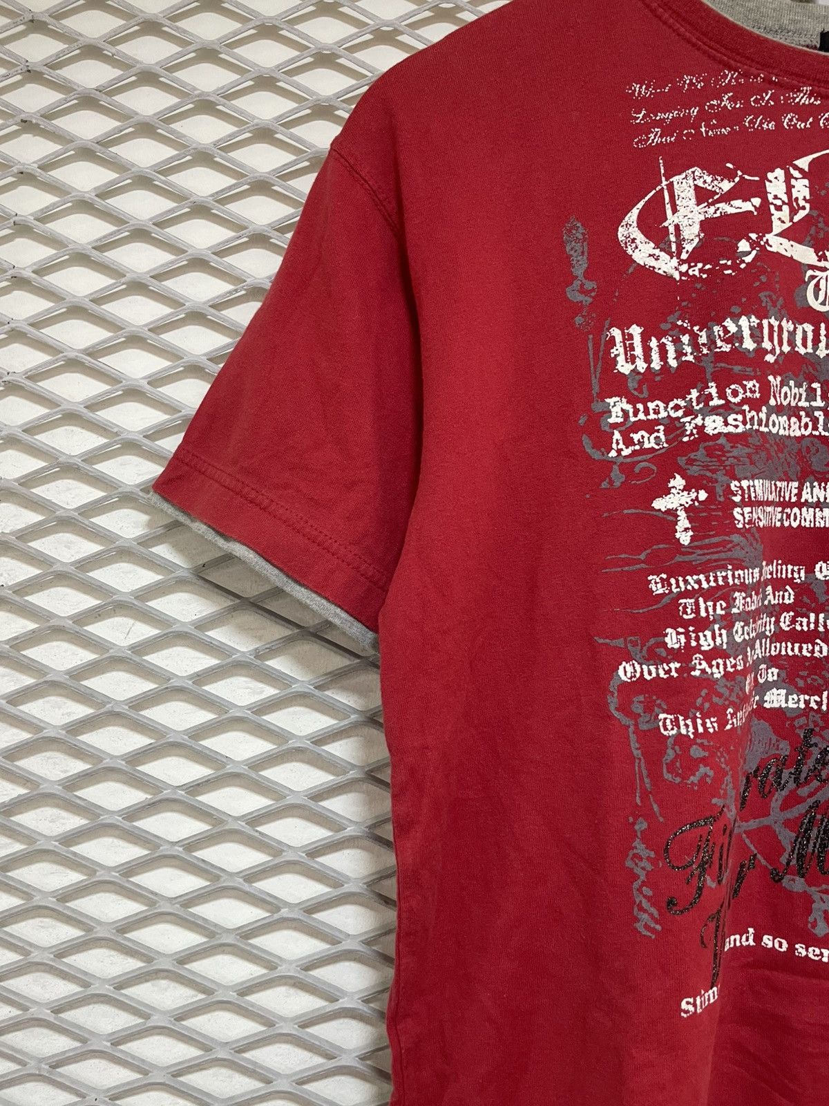 If Six Was Nine JAPANESE BRAND EJHON DOUBLE LAYER Y2K STYLE TSHIRT Size US M / EU 48-50 / 2 - 6 Thumbnail