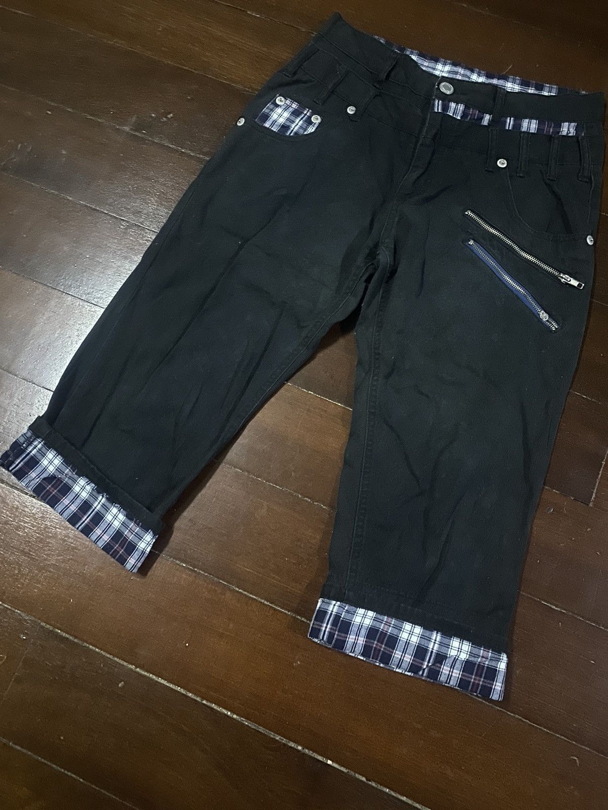 Designer × Japanese Brand Fire double focus streetwear zipper double waist Size US 31 - 5 Thumbnail