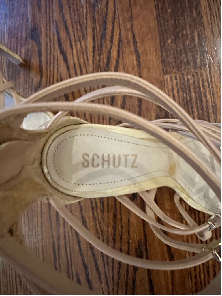 SCHUTZ Women's Schutz Heels Size 7.5B Light Wood Size US 7.5 / IT 37.5 - 9 Thumbnail