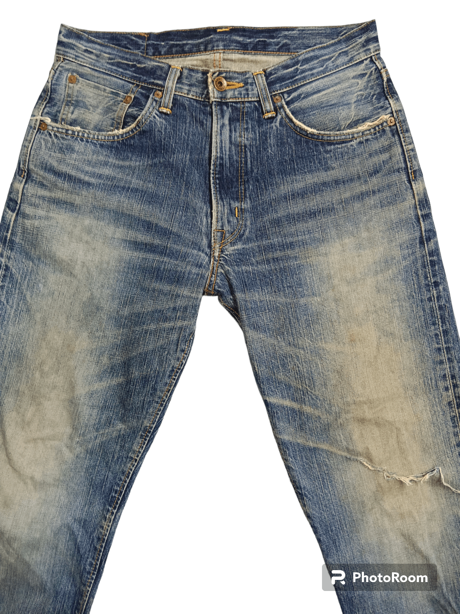 Edwin 90's❗Edwin 505ZX Selvedge Distressed Denim Size US 30 / EU 46 - 4 Thumbnail