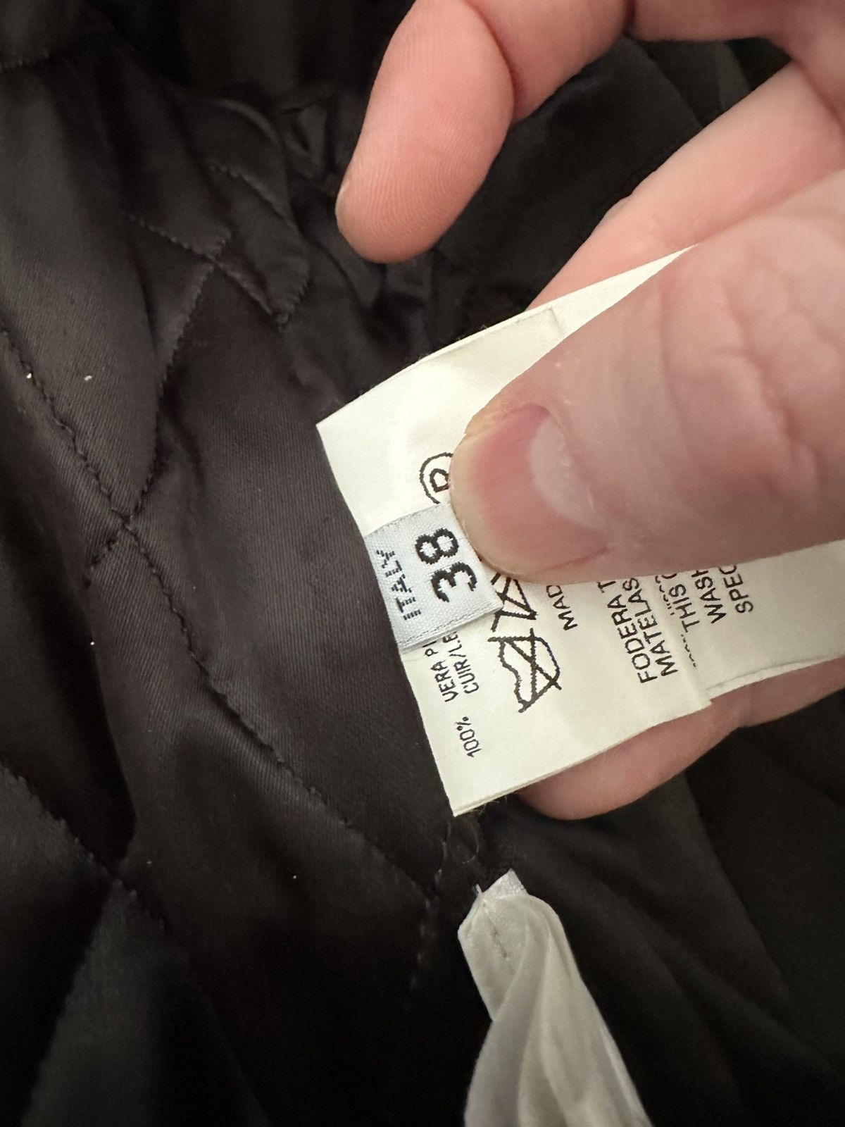 Maison Margiela Archive Margiela Fall 2000 Painted Leather Biker Jacket Size XS / US 0-2 / IT 36-38 - 11 Thumbnail