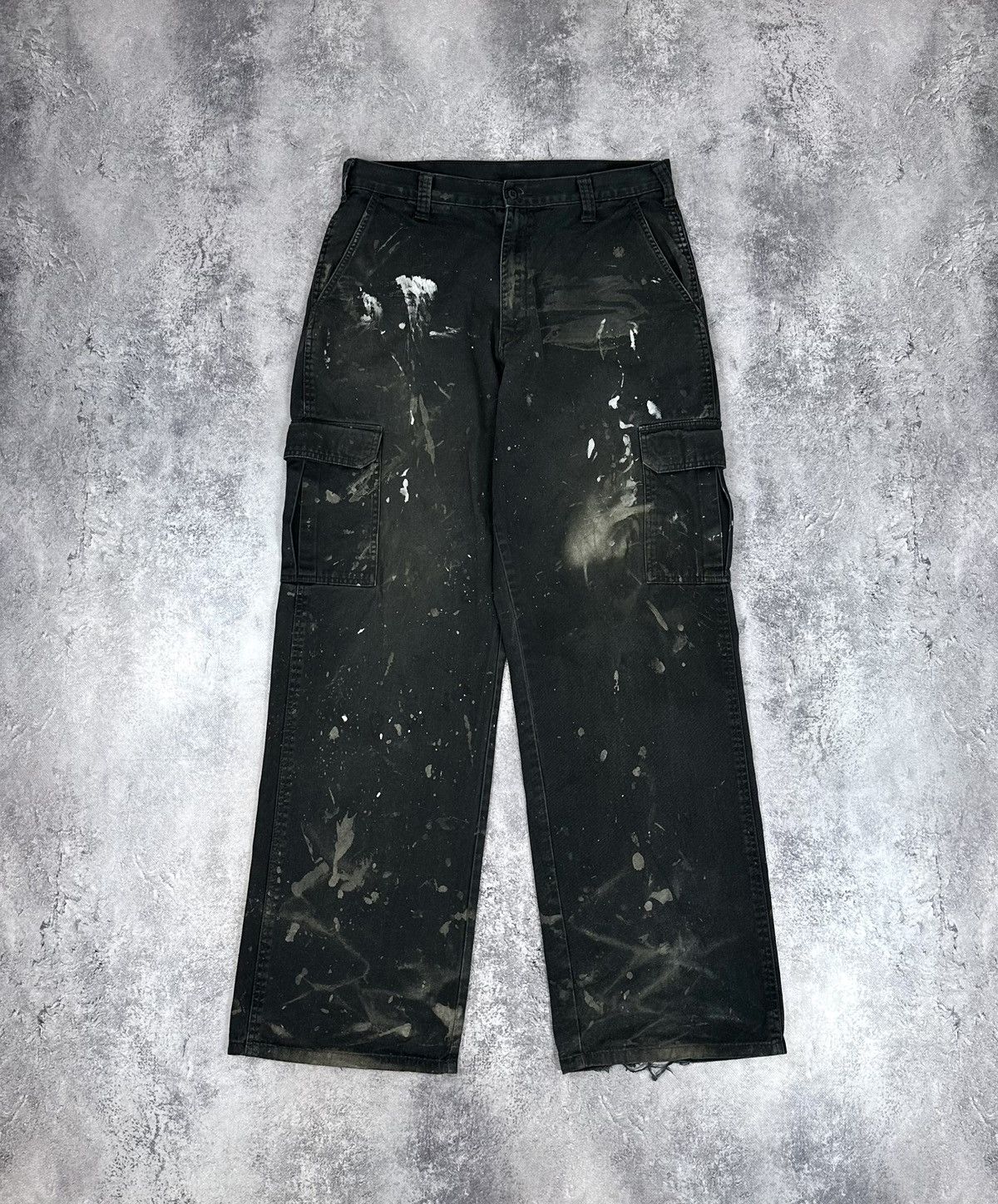 Dickies Vintage Dickies Cargo Distressed Baggy USA Faded Work Pants Size US 32 / EU 48 - 2 Thumbnail