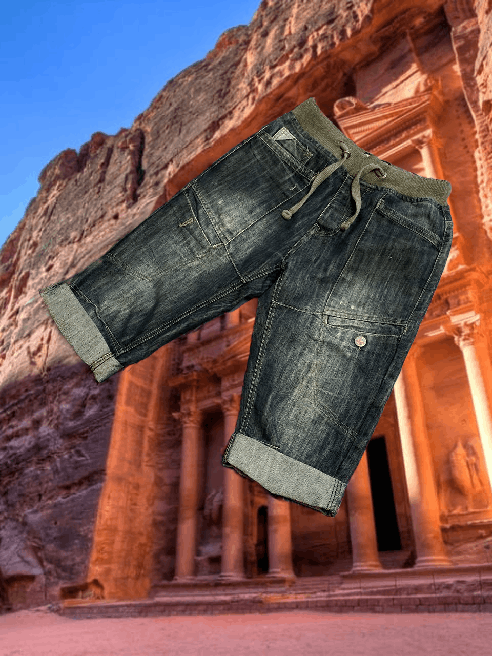 No Fear Distressed Washed Denim short streetwear Vintage Y2K No fear Size US 30 / EU 46 - 1 Thumbnail
