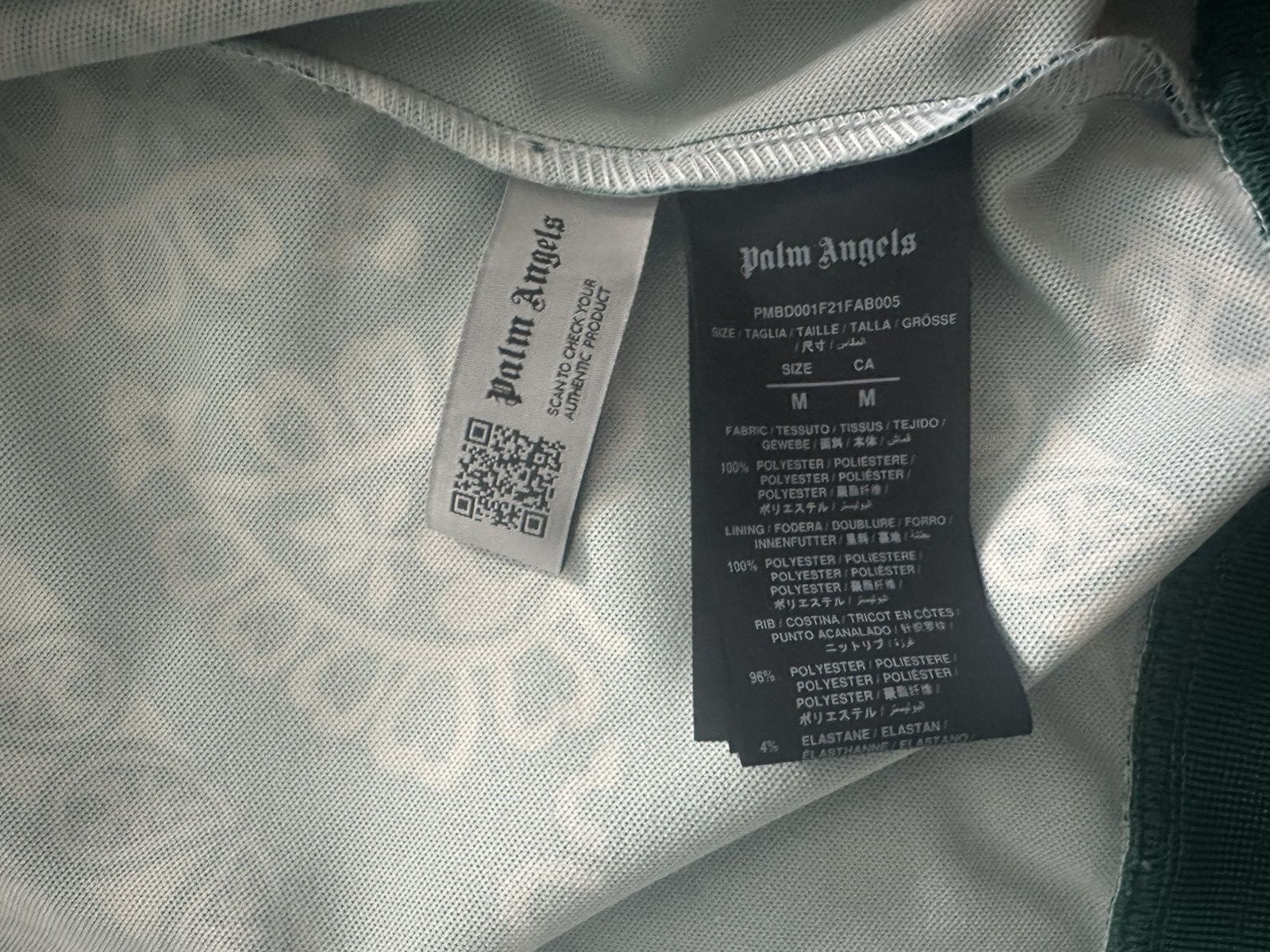 Palm Angels Palm Angels Bandana Track Jacket 'Green/White' Size US M / EU 48-50 / 2 - 4 Thumbnail