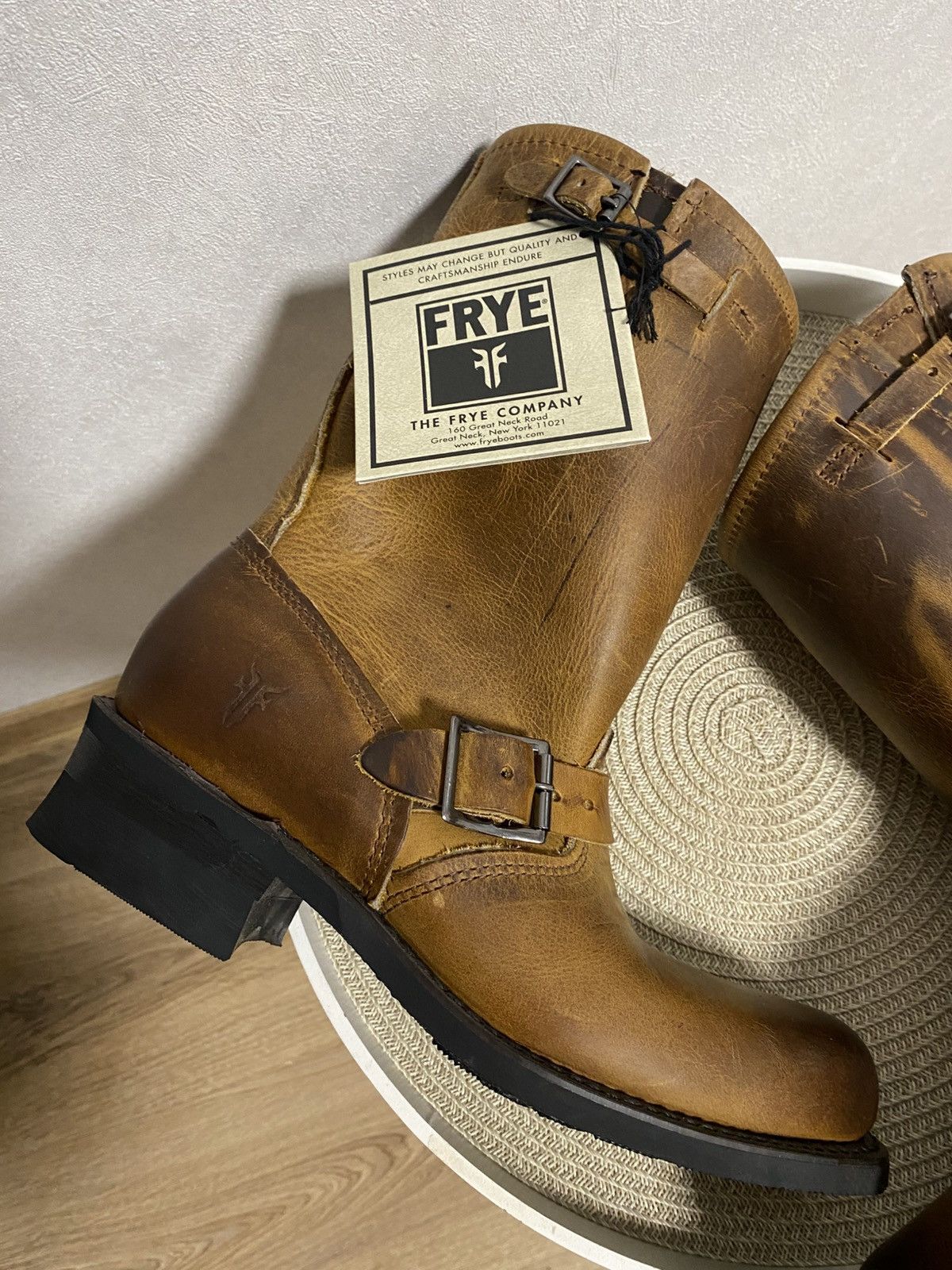 Frye Frye Engineer 12R 77400 AS98 Sendra Leather Boots Size: 39 Size US 9 / IT 39 - 3 Thumbnail