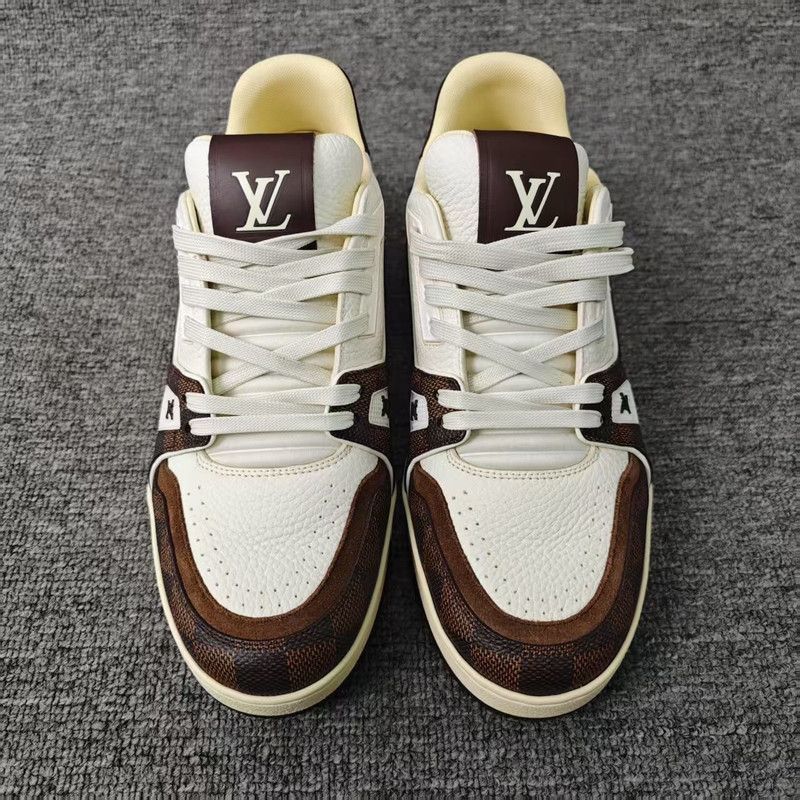 Louis Vuitton Louis Vuitton Trainer Leather Low-Top Sneakers -2508 Size US 7.5 / EU 40-41 - 2 Thumbnail