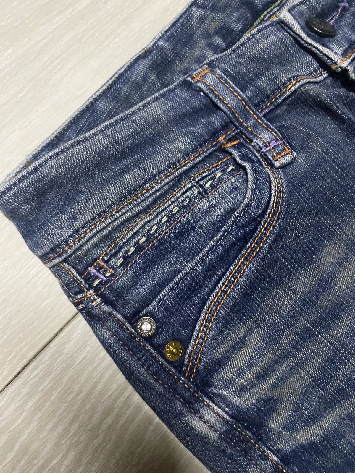Japanese Brand Vintage Japanese Brand Brappers Faded Wash Flare Jeans Size US 30 / EU 46 - 7 Thumbnail