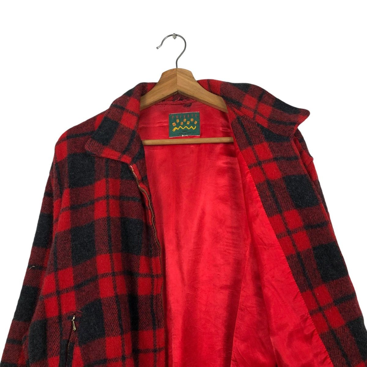 Japanese Brand VINTAGE WOOL HERRINGBONE BOMBER JACKET MESSAGE ISSEY MIYAKE Size US M / EU 48-50 / 2 - 14 Thumbnail