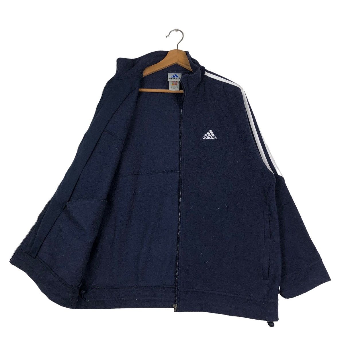 Adidas 🔥Training Wear Zipper Fleece Jacket Adidas Big Logo Size US L / EU 52-54 / 3 - 11 Thumbnail