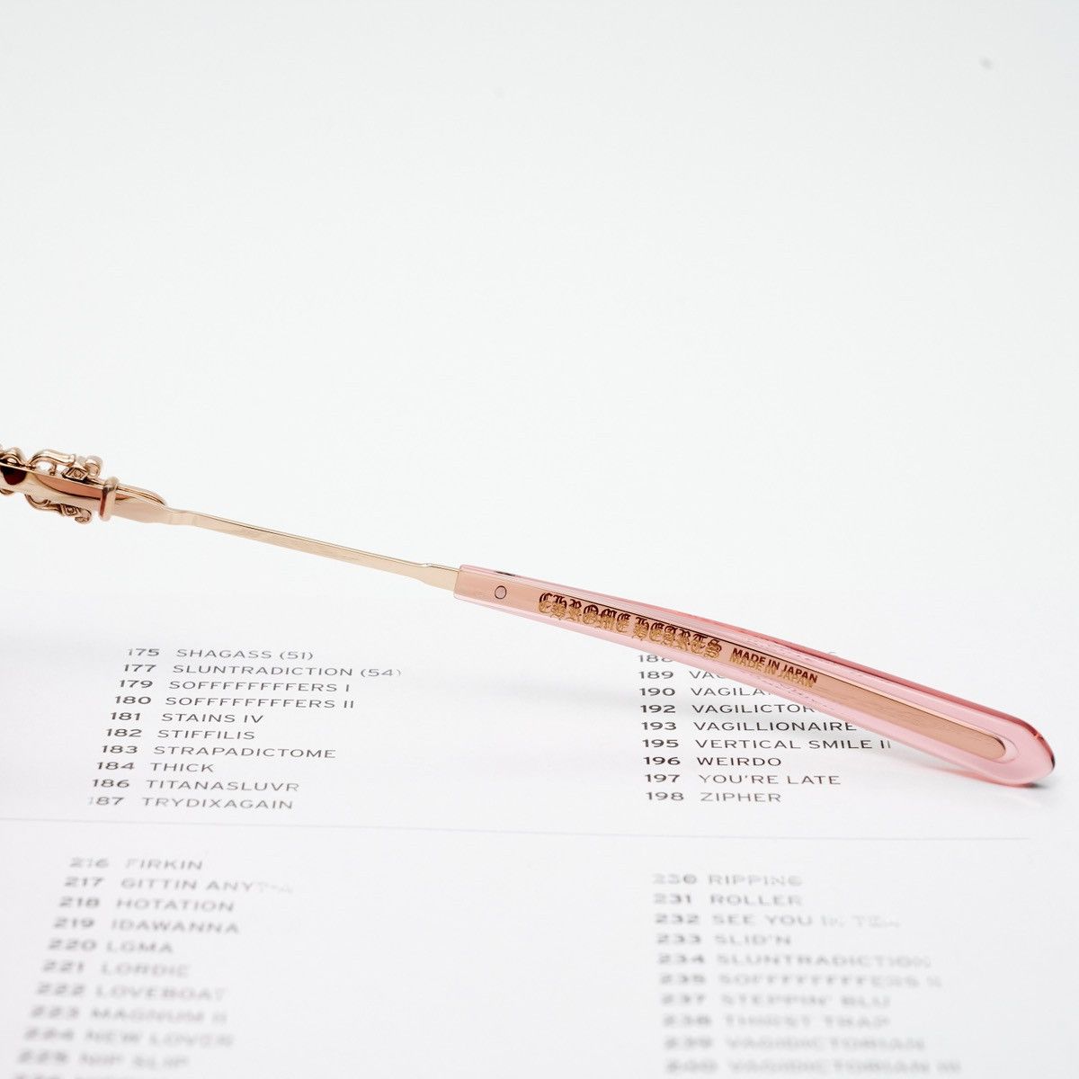 Chrome Hearts CHROME HEARTS WENCE GOLD PLATED - SWEET ROSE SUNGLASSES Size ONE SIZE - 4 Thumbnail