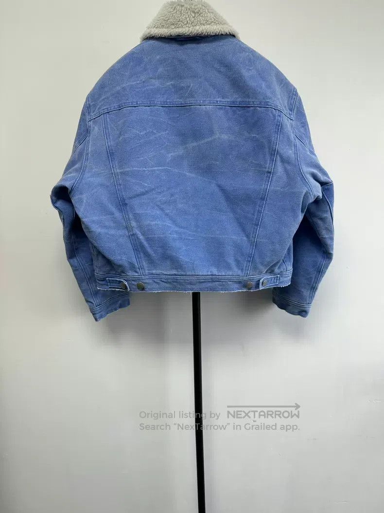 Other Acne Studios Face Expression Distressed Denim Jacket Size XS / US 0-2 / IT 36-38 - 2 Thumbnail