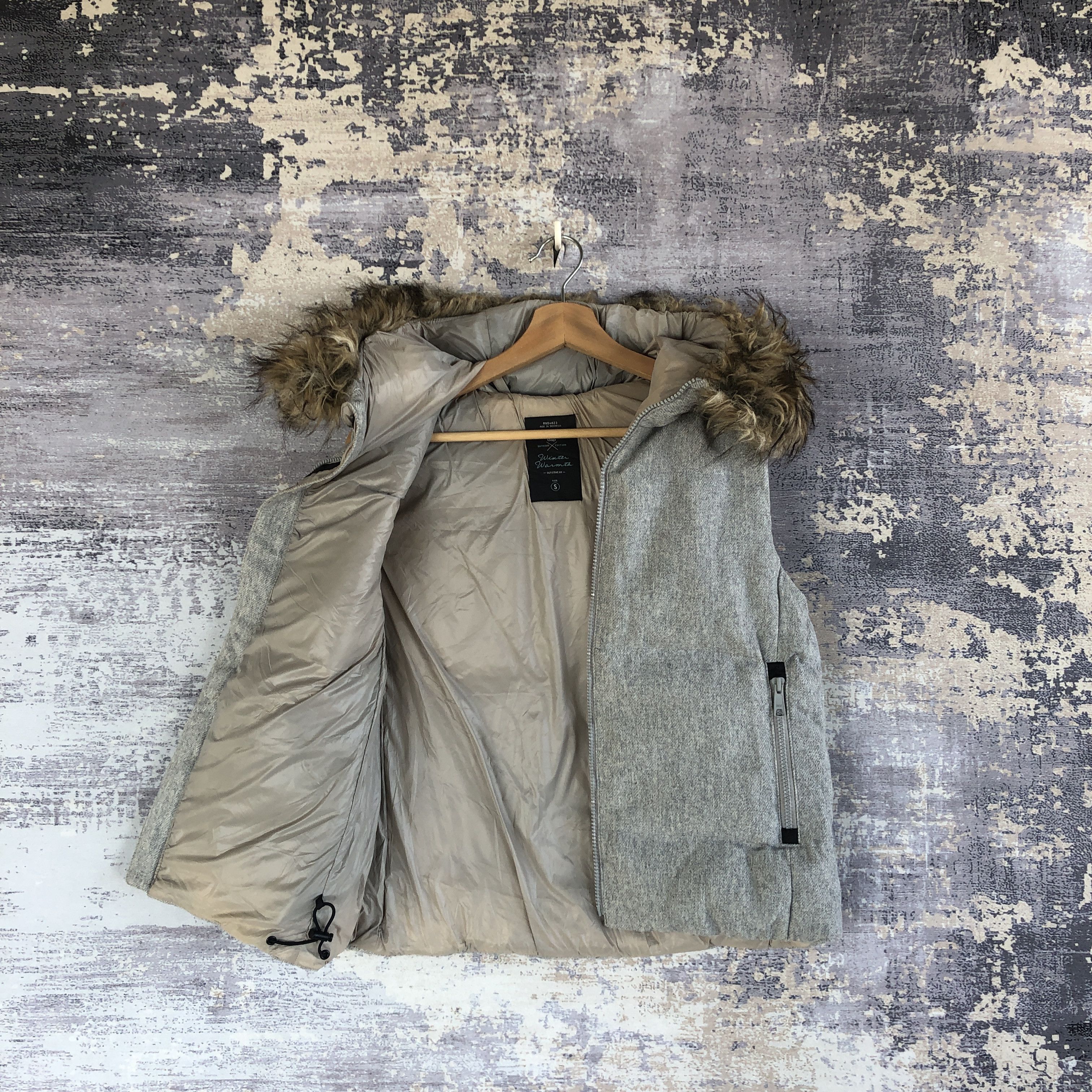If Six Was Nine × Japanese Brand GAP Hoodie Vest Puffer Jacket Sleeveless Wool Puffer Jacket Size S / US 4 / IT 40 - 4 Thumbnail