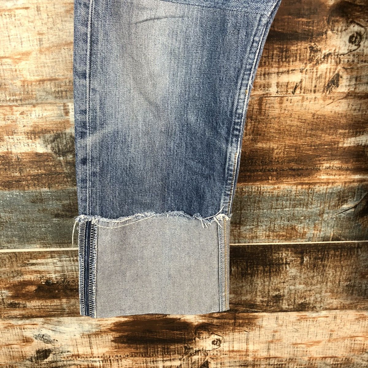 Japanese Brand DL Japan vintage ripped style Blue Denim Pants #C141 Size US 30 / EU 46 - 10 Thumbnail