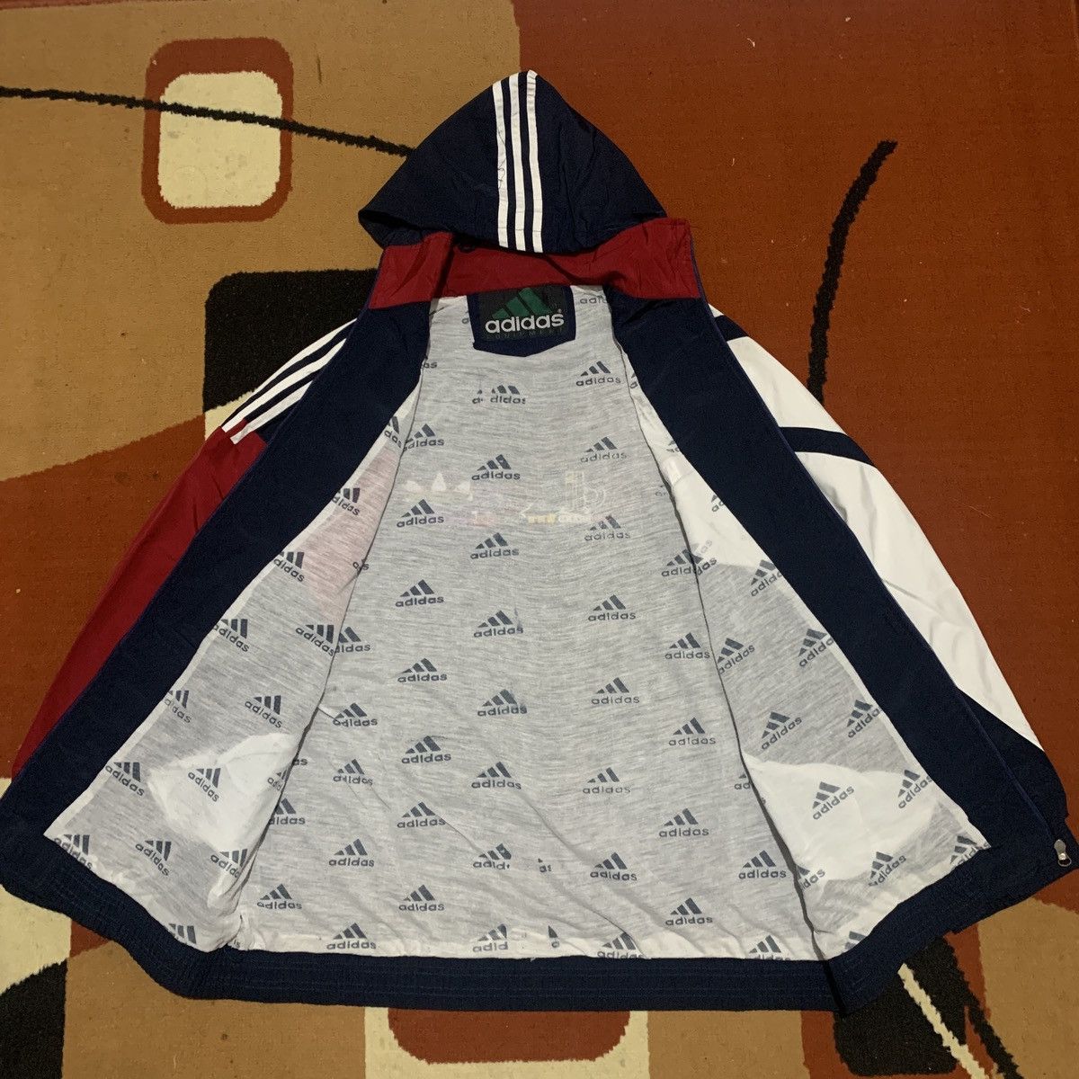 Adidas Vintage Adidas 90s Windbreaker Jacket Size US XL / EU 56 / 4 - 3 Thumbnail