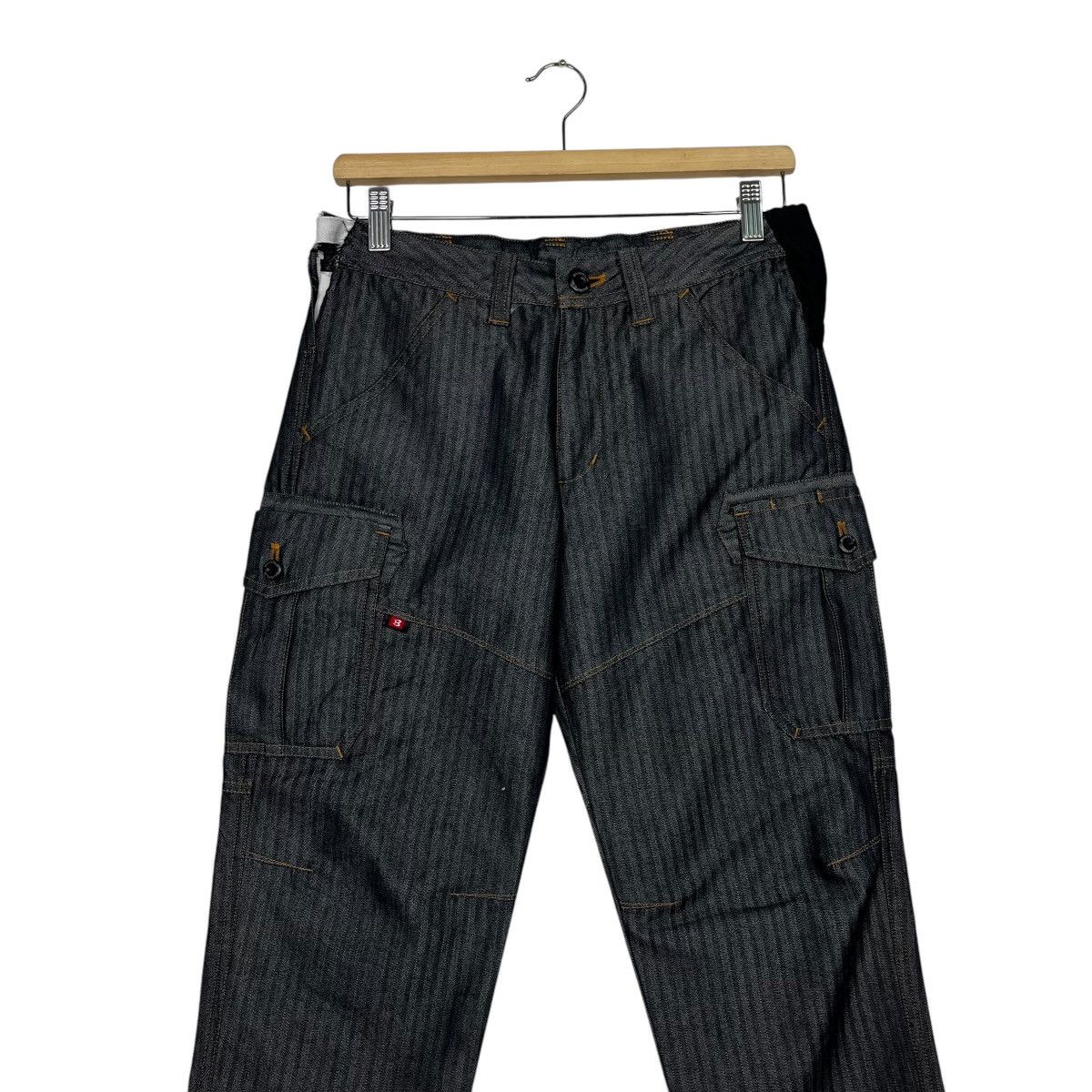 Japanese Brand Vintage Burtle Hickory Stripe Denim Jeans Size US 29 - 3 Thumbnail