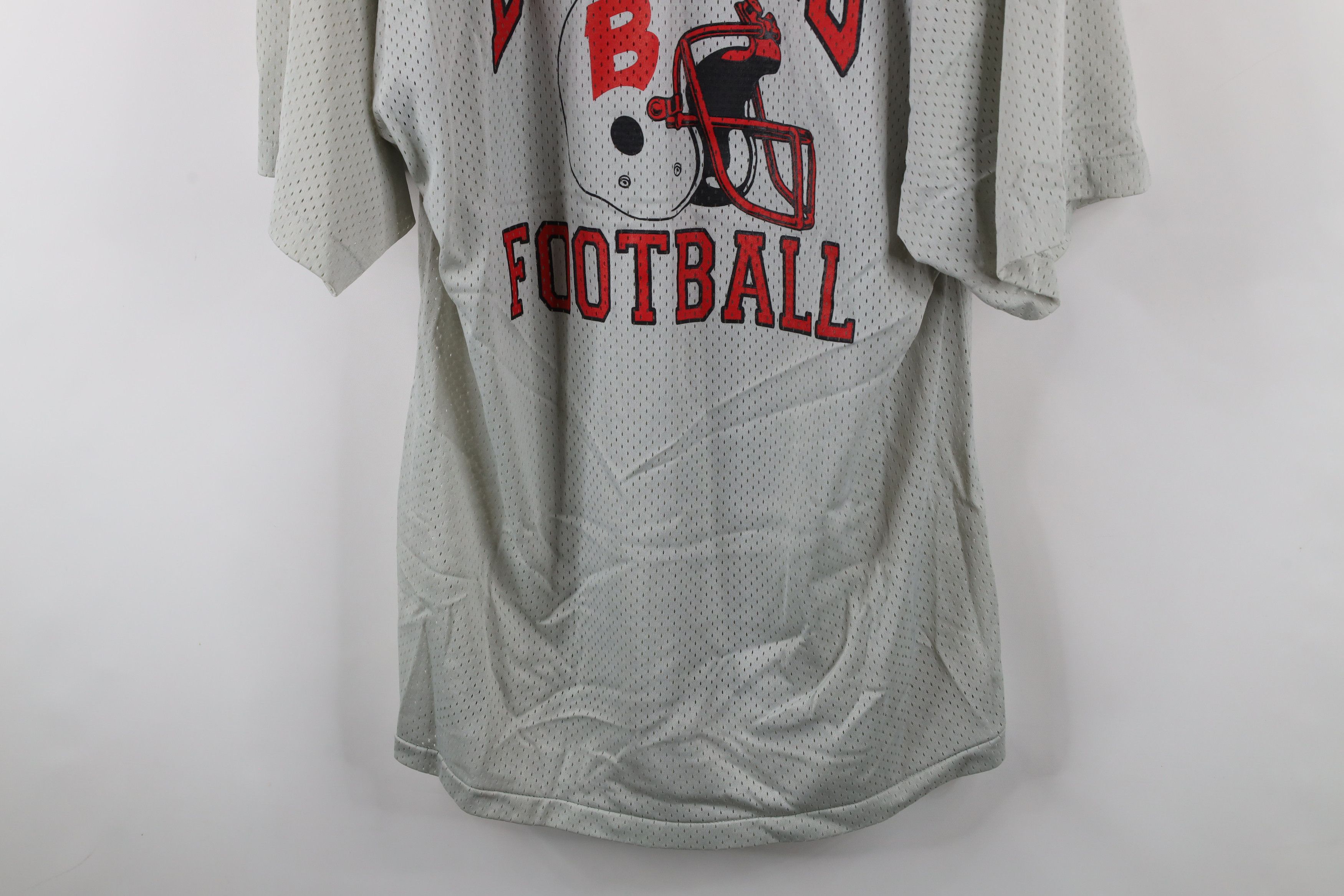 Vintage Vintage 90s Bedford Football Mesh Football Jersey Gray USA Size US XL / EU 56 / 4 - 3 Thumbnail