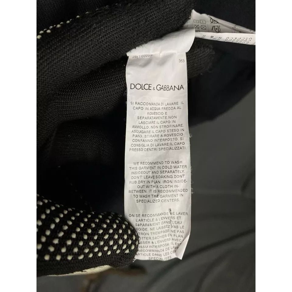 Dolce & Gabbana Dolce&Gabbana Big Back Logo Men's Black Polo T-Shirt Size 54 Size US L / EU 52-54 / 3 - 11 Thumbnail