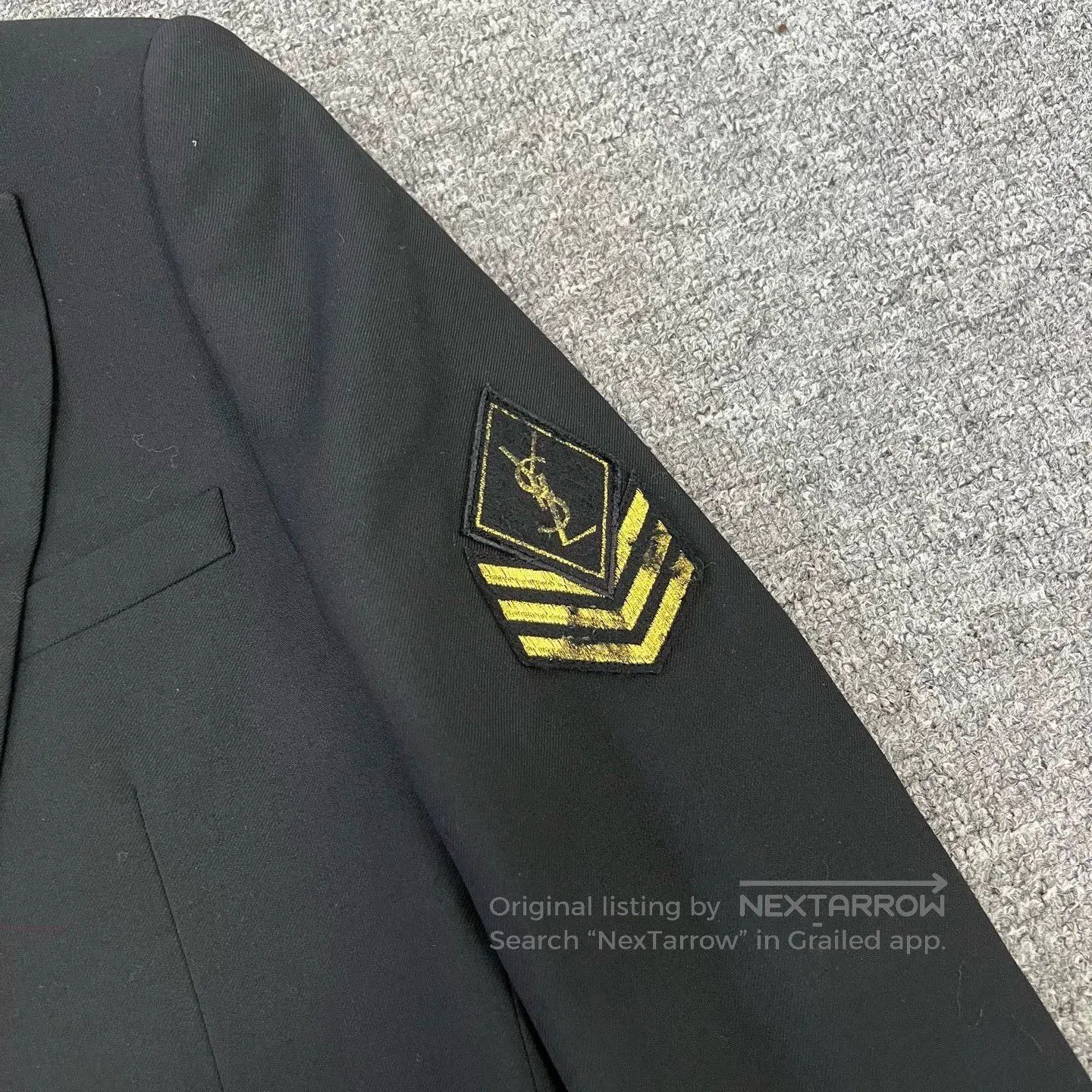 Saint Laurent Paris SLP Logo Wool Blazer Jacket. Size US S / EU 44-46 / 1 - 4 Thumbnail