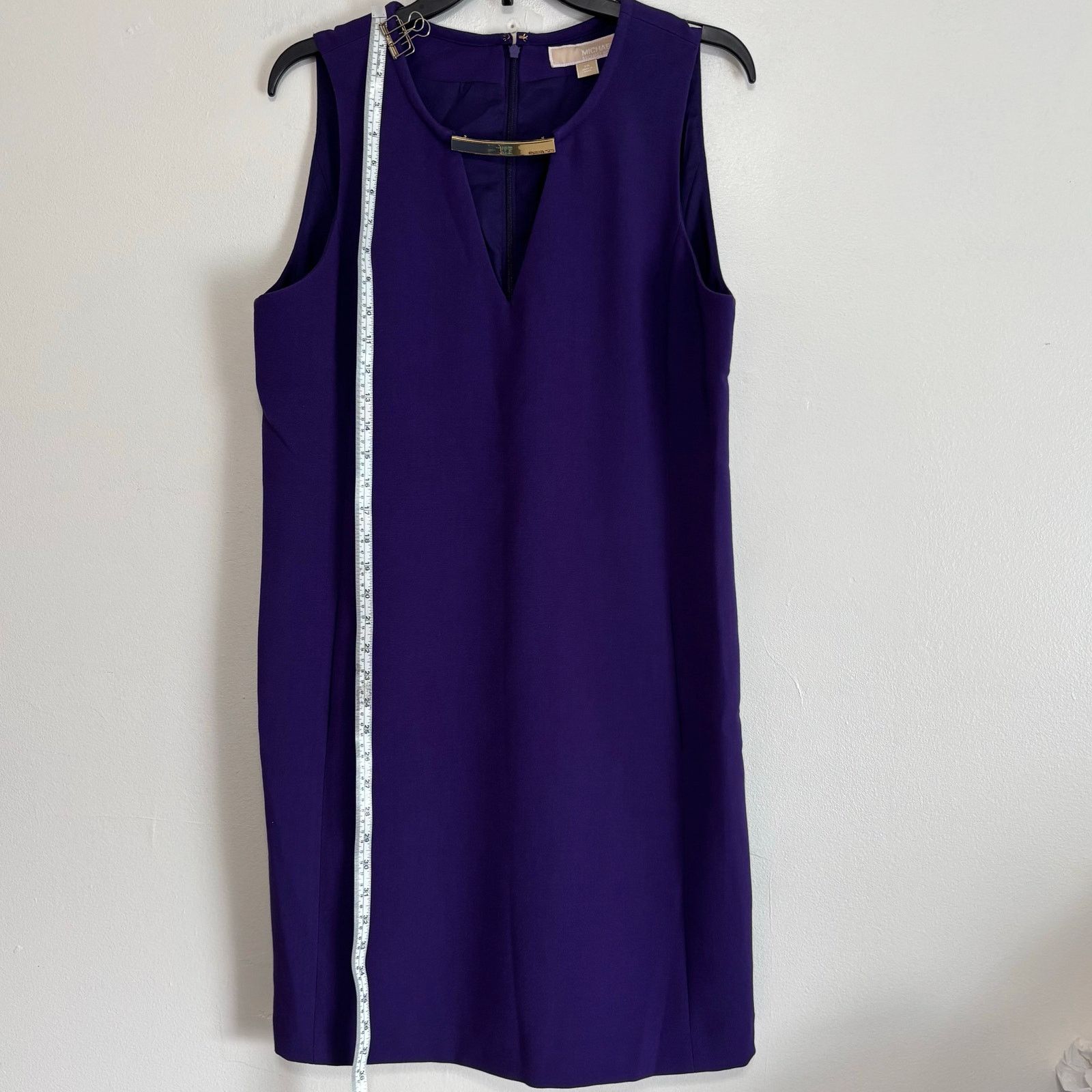 Michael Kors MICHAEL Michael Kors Purple Sleeveless Shift Dress Size 14 Size XL / US 12-14 / IT 48-50 - 3 Thumbnail