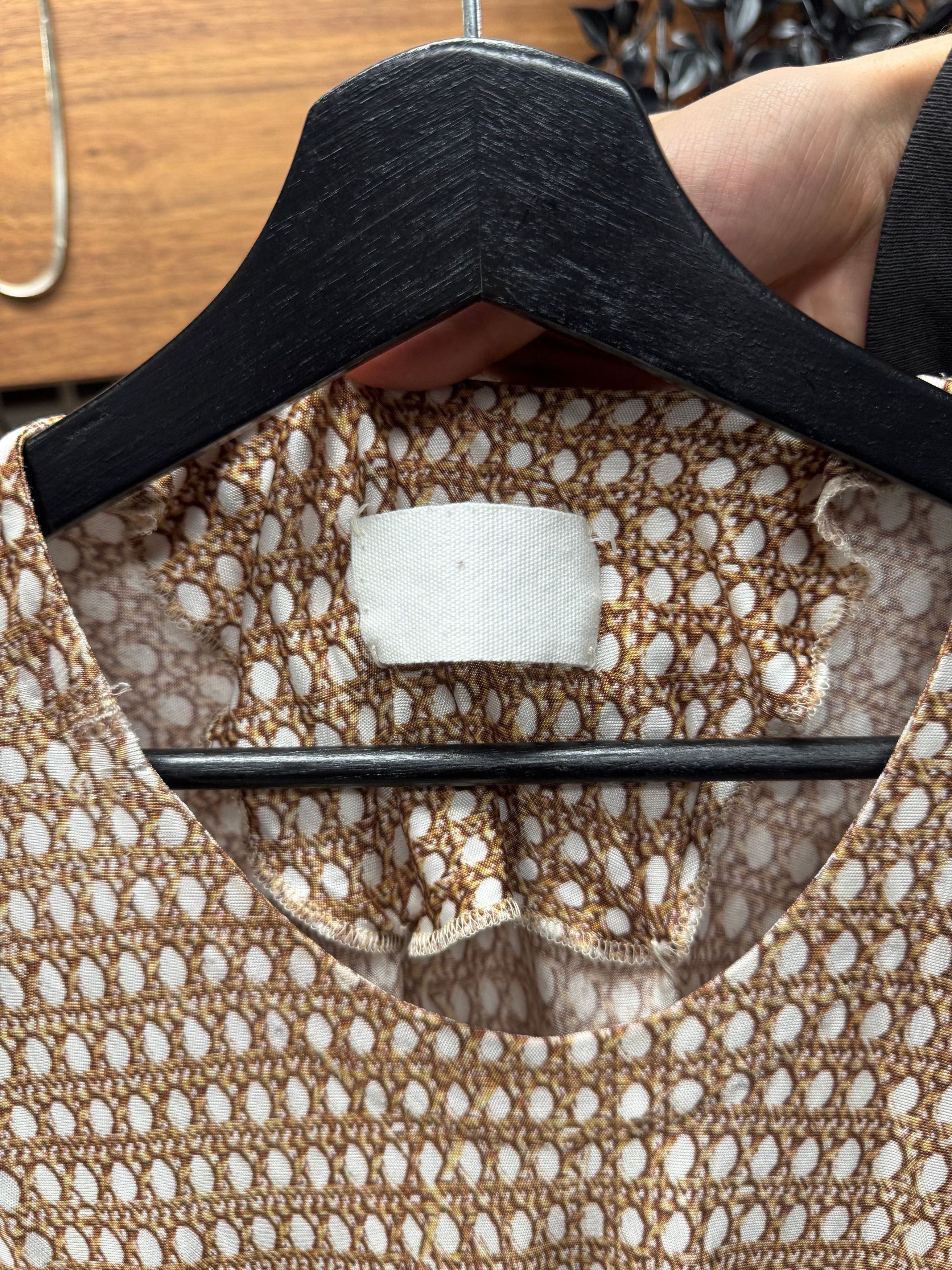 Maison Margiela Maison Martin Margiela ‘Basket Weave’ Viscose Long Sleeve Shirt Size US M / EU 48-50 / 2 - 3 Thumbnail