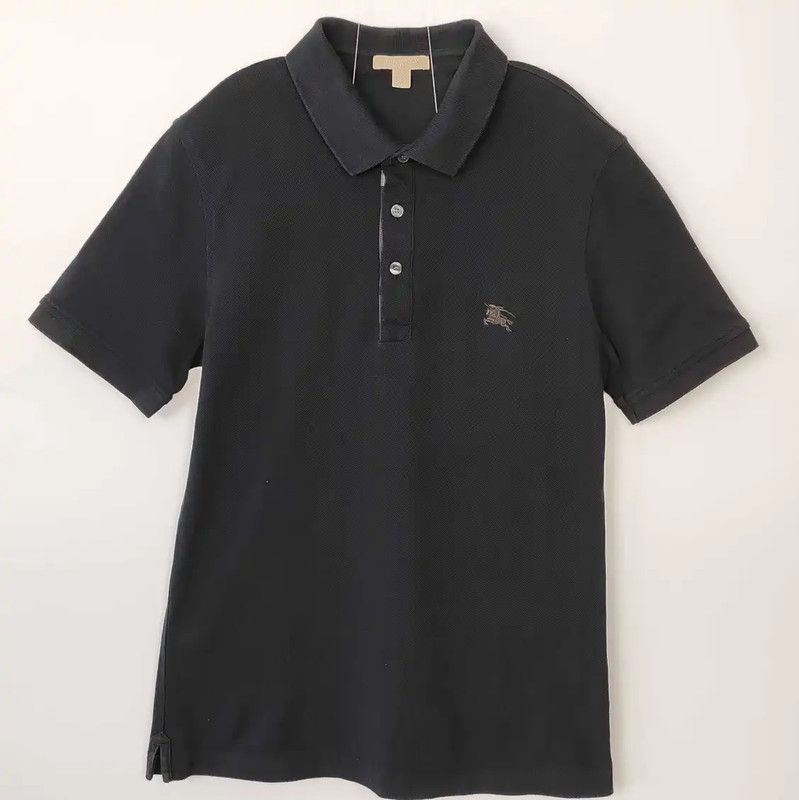 Burberry Burberry Black Cotton Men's Polo Shirt Size US S / EU 44-46 / 1 - 1 Thumbnail