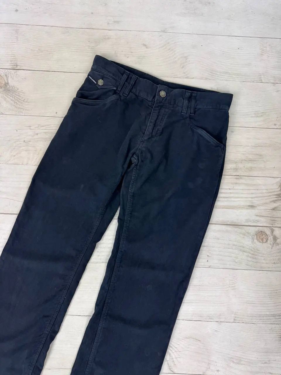 Dolce & Gabbana Vintage Dolce Gabbana Velour Metal Logo Pants Baggy Size US 32 / EU 48 - 3 Thumbnail