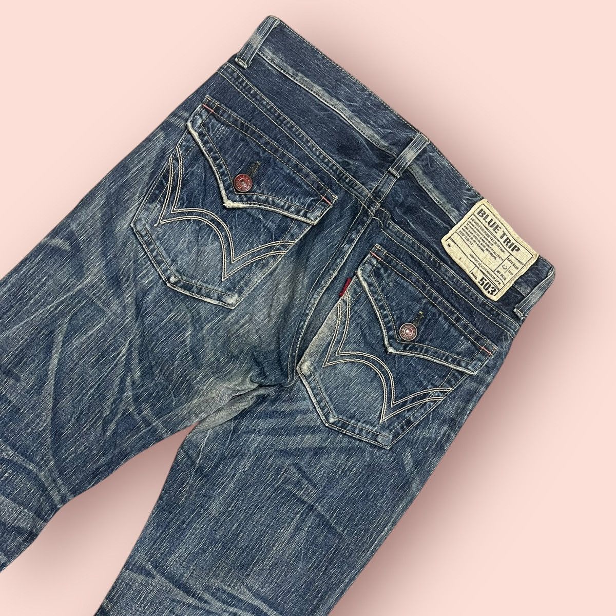 14th Addiction × Edwin × Le Grande Bleu (L.G.B.) VINTAGE FLARED JEANS EDWIN 503 JAPAN (W32'-33') Size US 33 - 9 Thumbnail