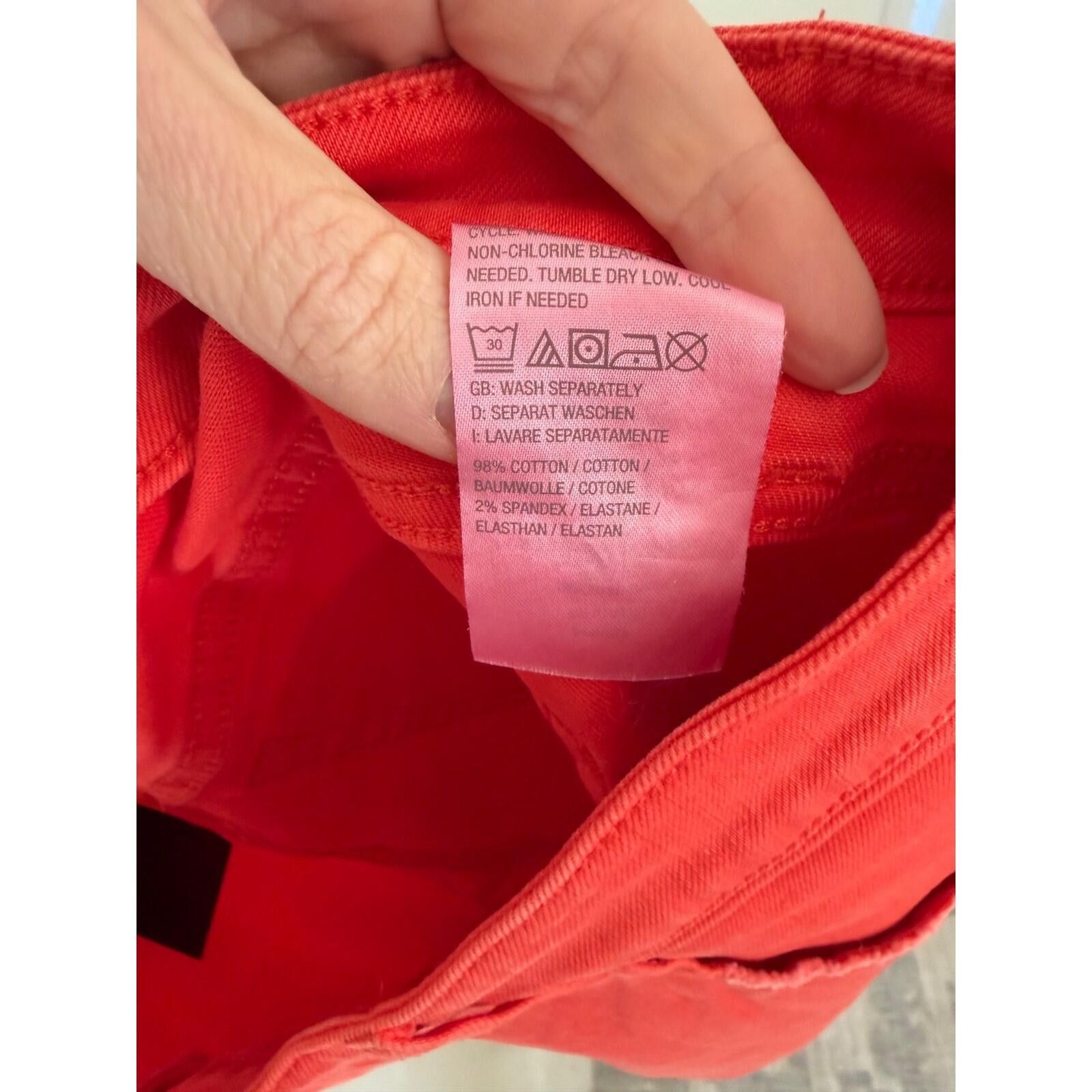 Other Candace Cameron Bure Distressed Shorts Coral Frayed Hem 22W Size 42" / US 20 - 7 Thumbnail