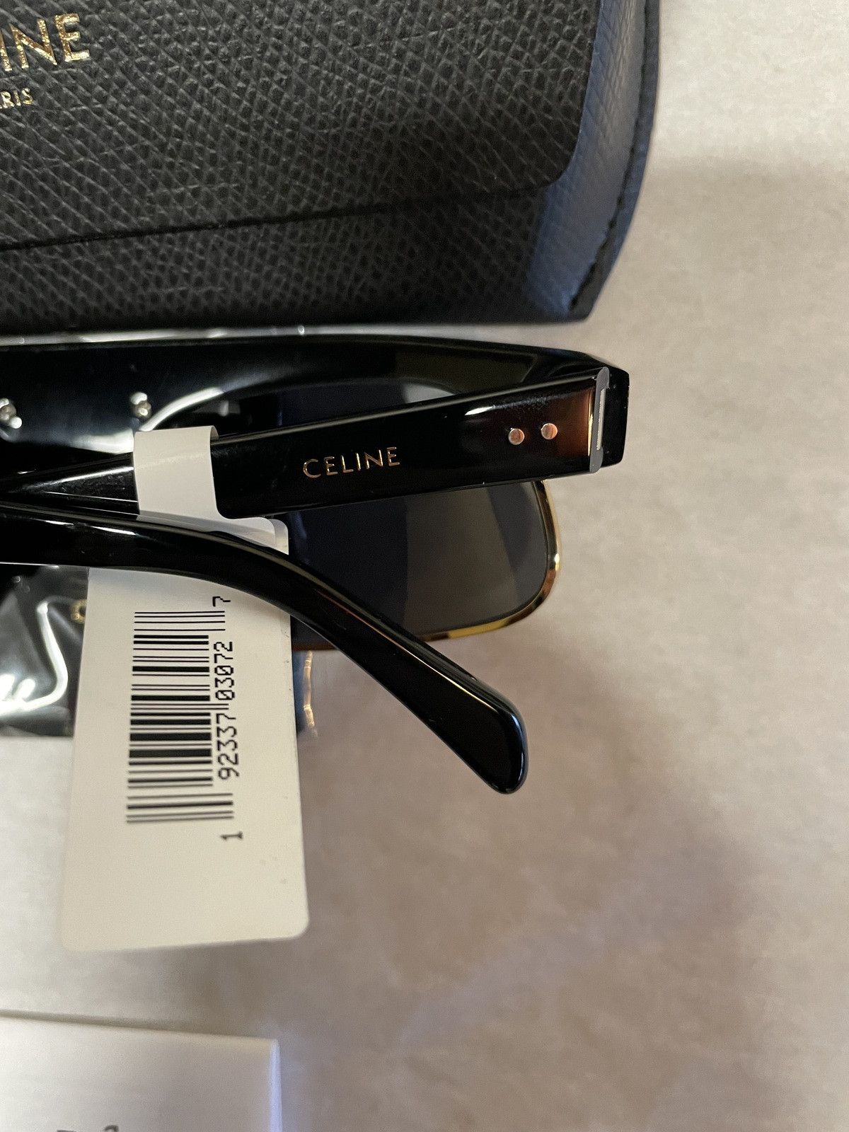 Celine CELINE CL40107U 01A 60MM Black/Smoke Rectangle Sunglasses Size ONE SIZE - 6 Thumbnail