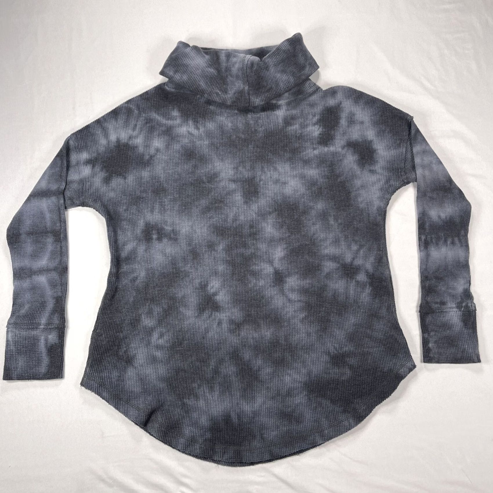 Vintage Maeve Anthropologie Sz M Turtleneck Waffle Knit Tie Dye Gray Blouse Women Long Sleeve Thermal Size M / US 6-8 / IT 42-44 - 8 Thumbnail