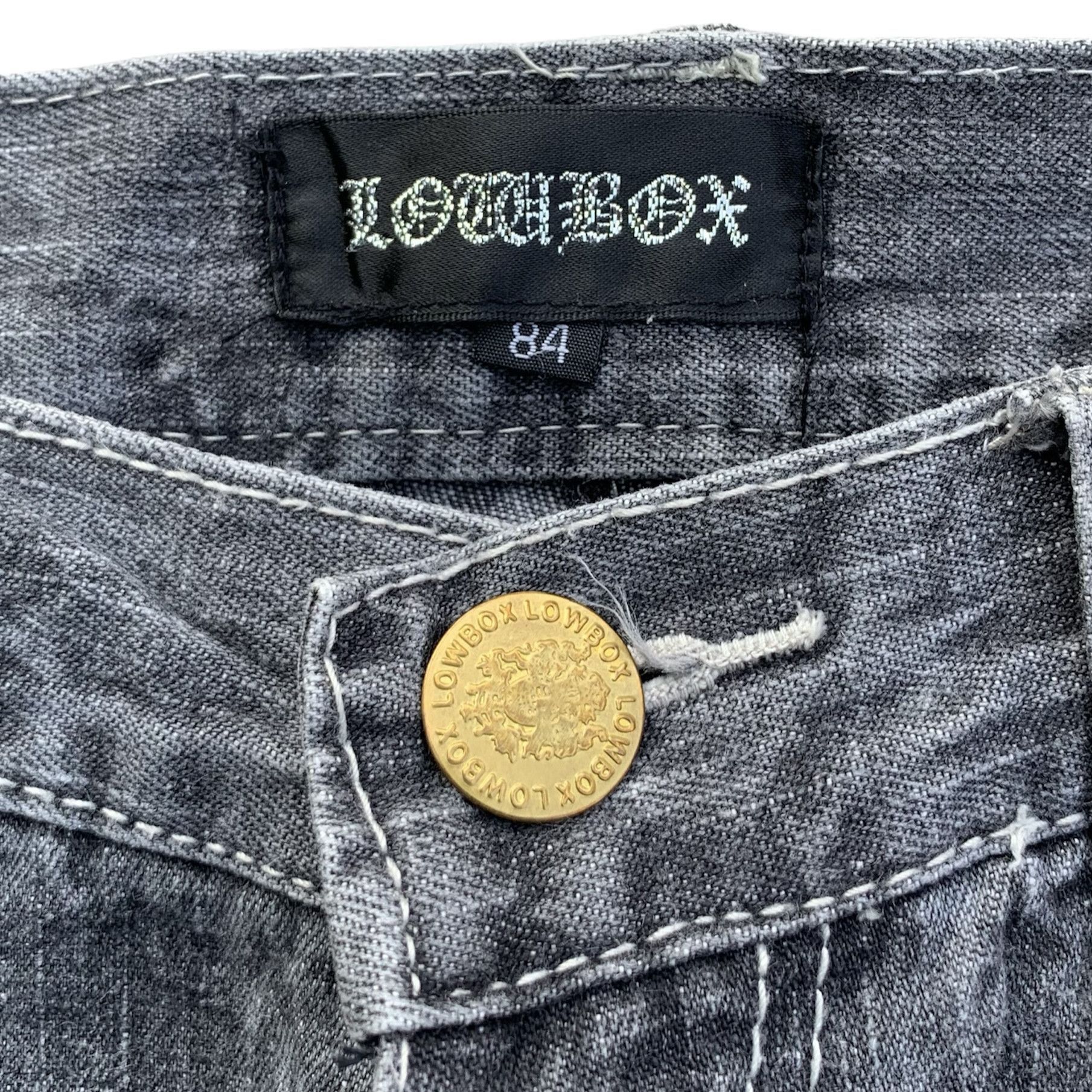 LOWBOX LOWBOX DISTRESSED FLARED PANTS Size US 32 / EU 48 - 4 Thumbnail