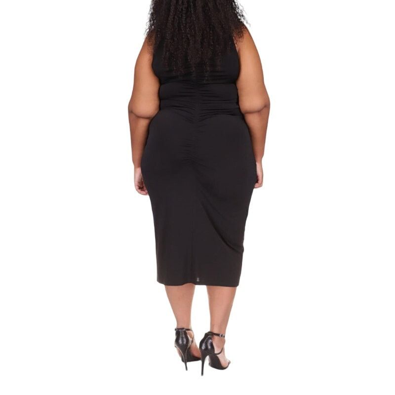 Michael Kors Michael Kors Sleeveless Center Front Ruched Midi Dress, 1X Size XL / US 12-14 / IT 48-50 - 3 Thumbnail