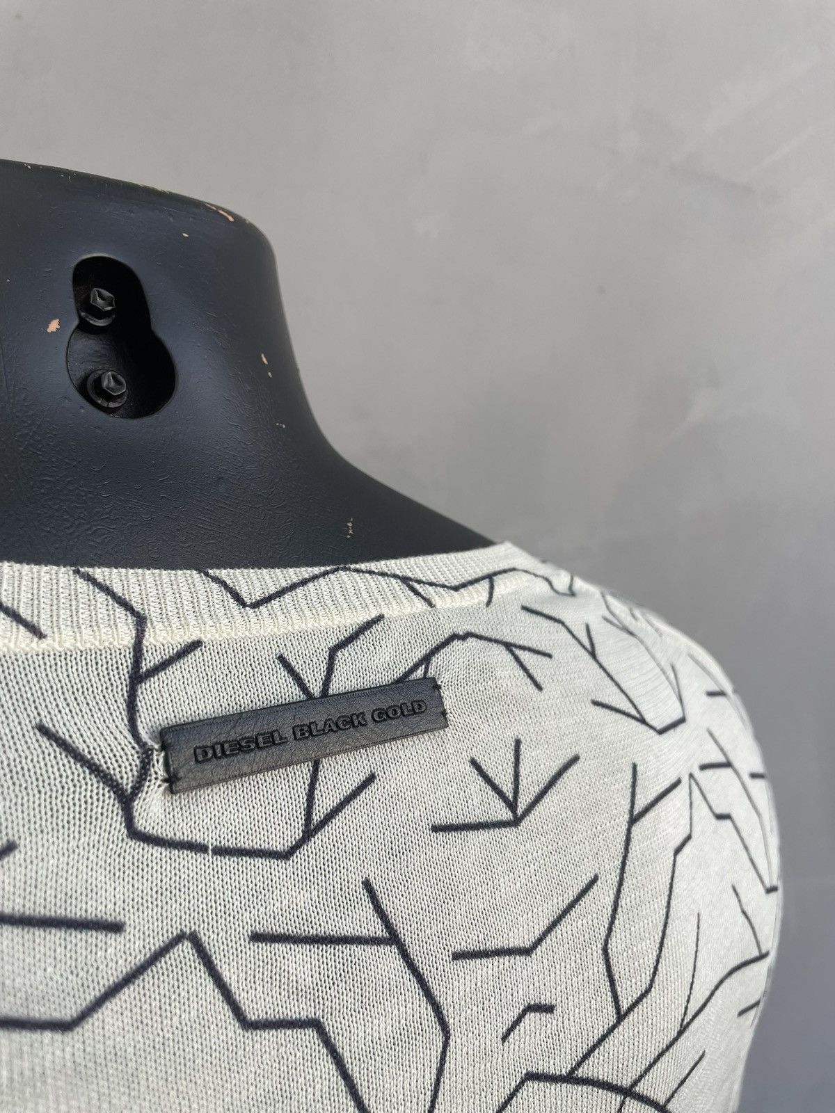 Diesel New Diesel black gold tattoo long sleeve sweater y2k hype Size US S / EU 44-46 / 1 - 9 Thumbnail