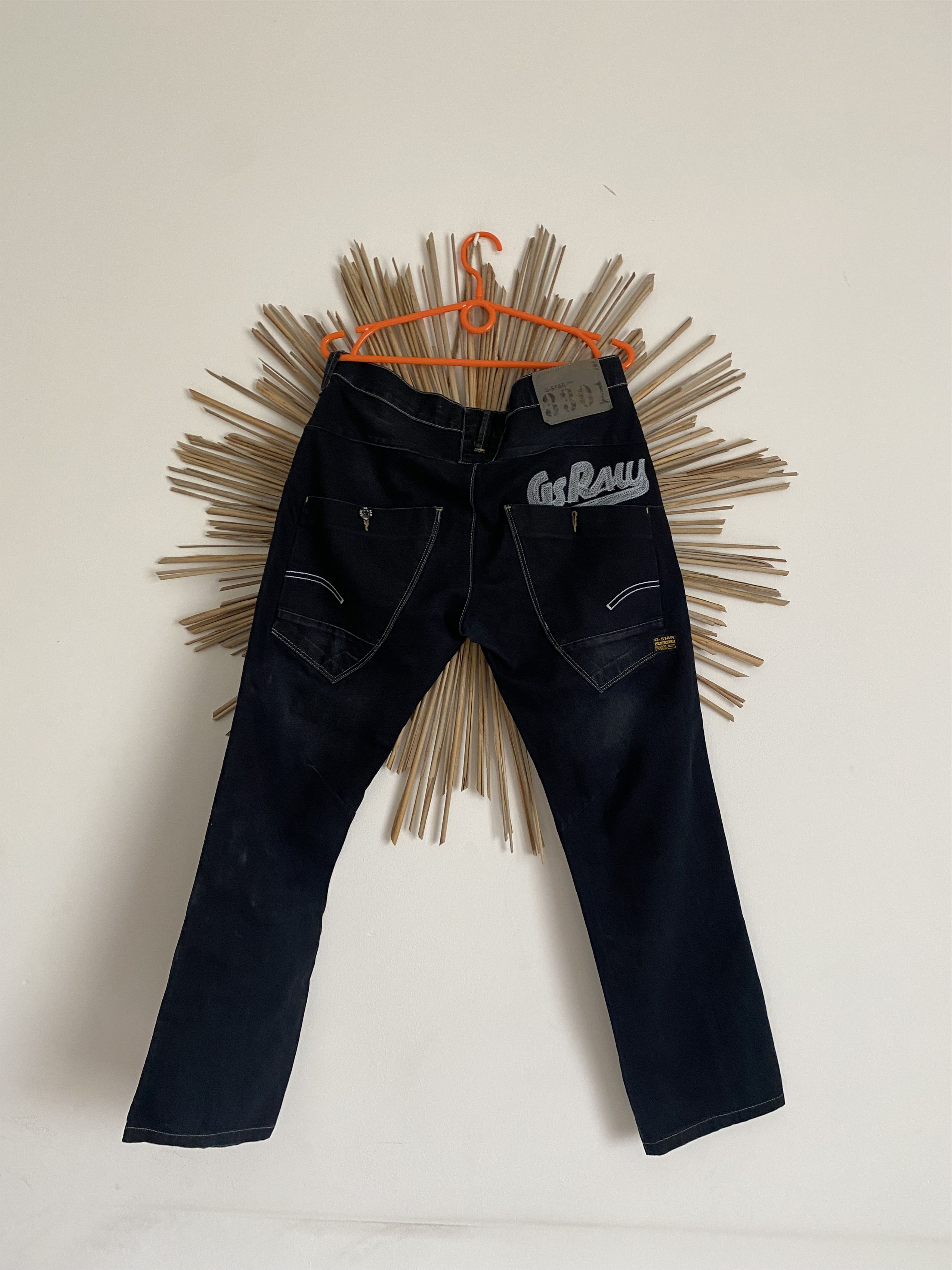 G-Star G-star raw 3301 vintage big logo denim jeans Size US 34 / EU 50 - 1 Thumbnail