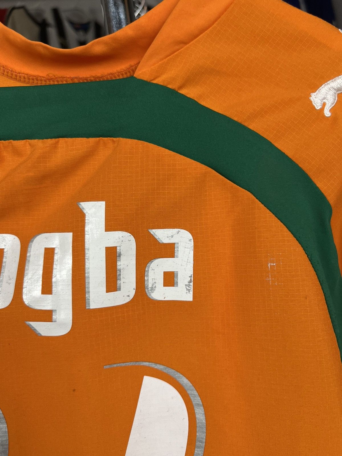 Puma Soccer Jersey Côte d'lvoire 2006/07 Drogba #11 Size US XL / EU 56 / 4 - 10 Thumbnail