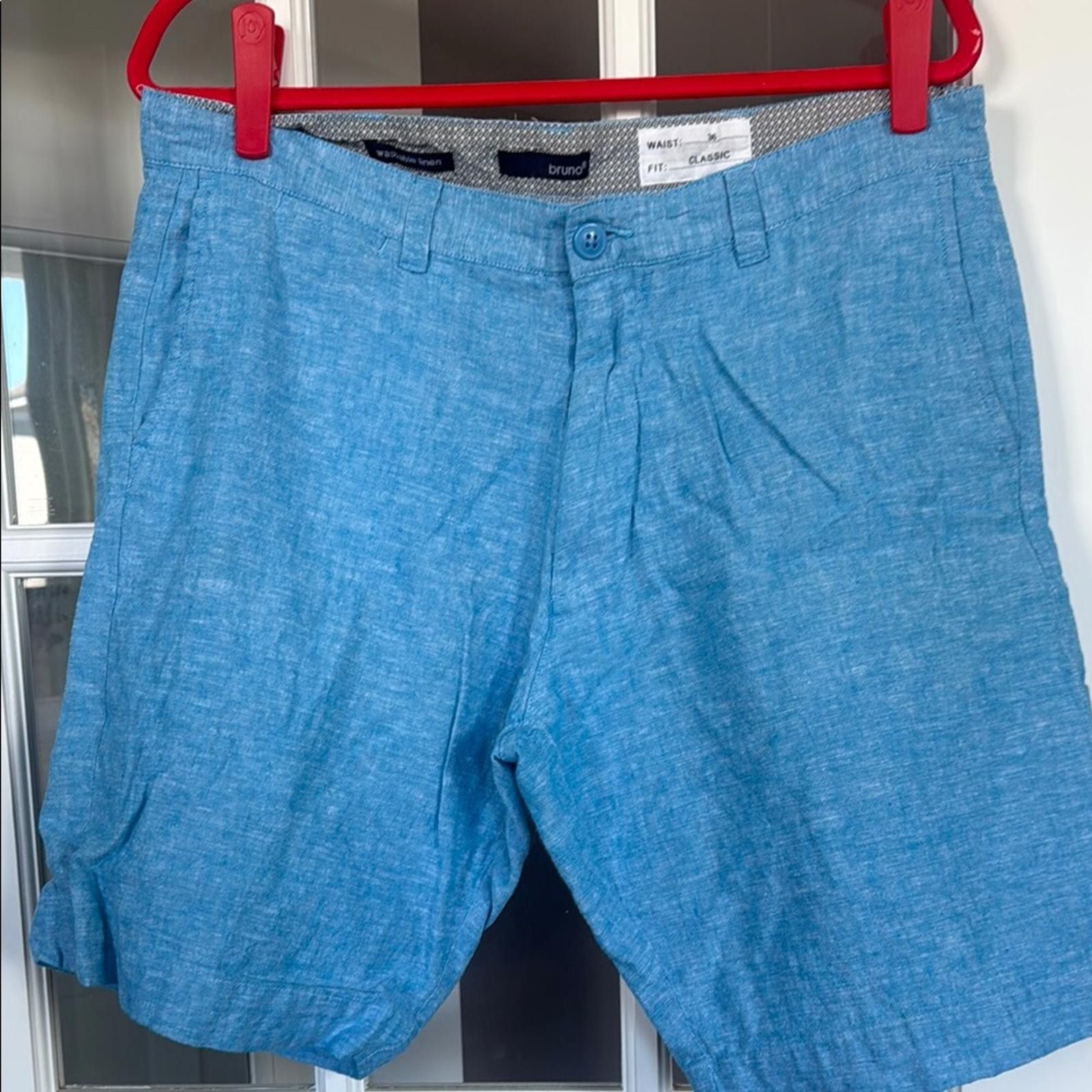 Other Men's Bruno Blue linen Shorts Size US 36 / EU 52 - 1 Preview