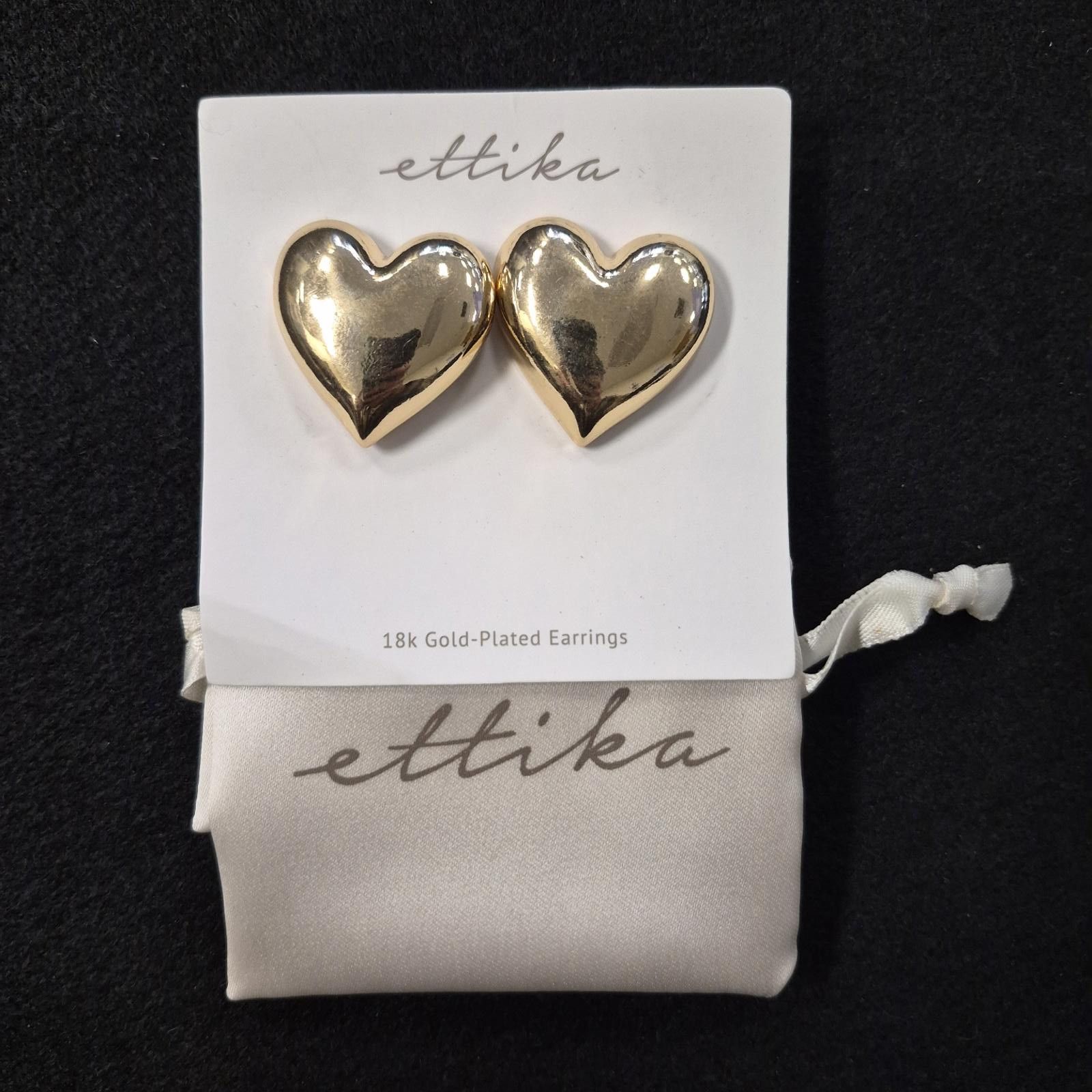 Other Ettika Polished Heart Stud Earrings 18k gold-plated Size ONE SIZE - 3 Thumbnail