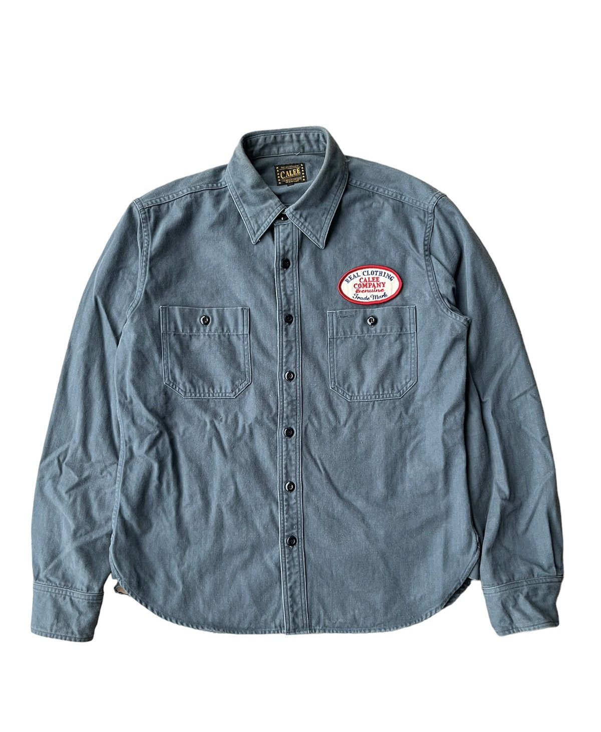 image of Calee Undenially Button Up Shirts in Grey, Men's (Size Medium)