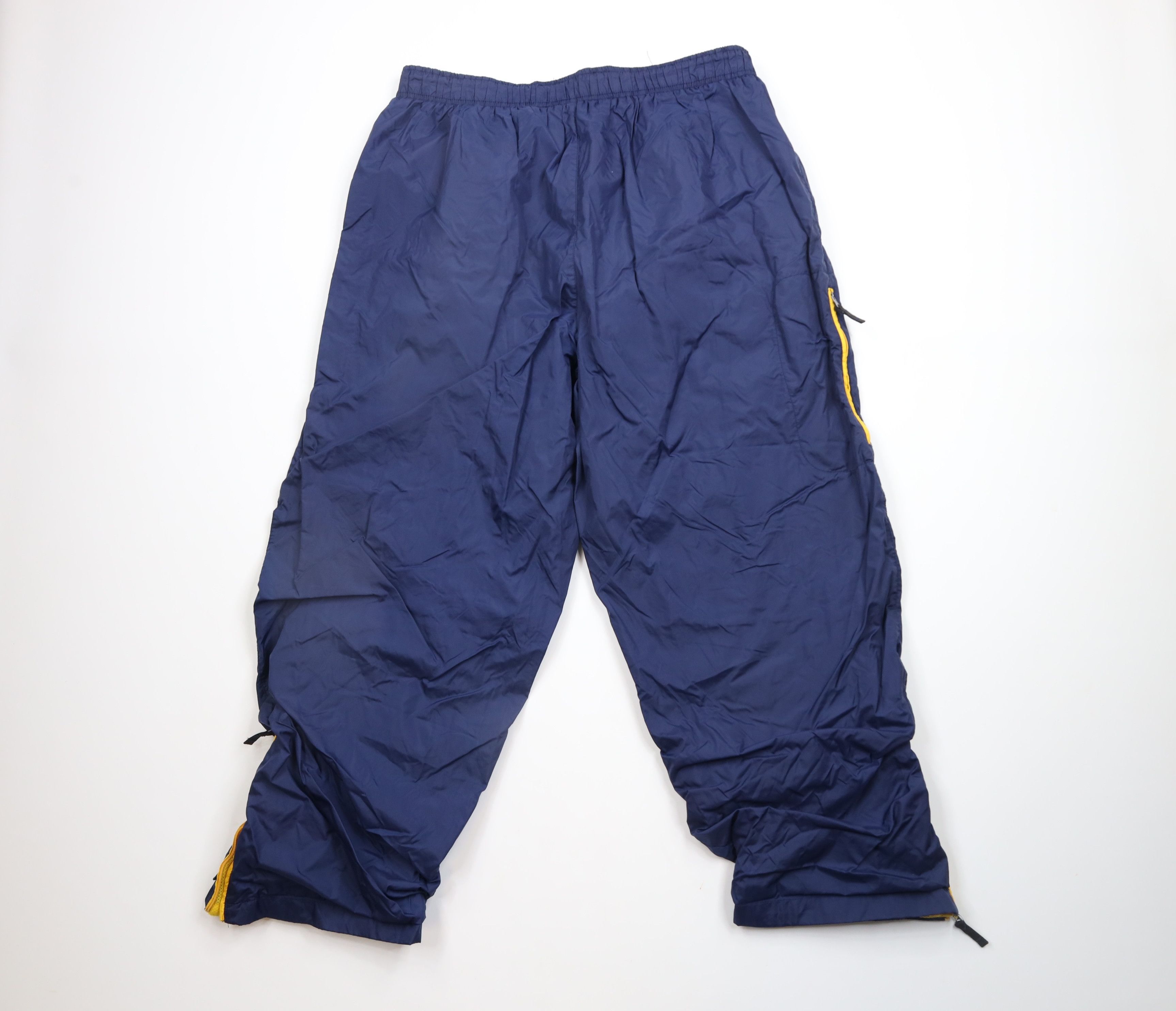 Vintage Vintage 90s University of Michigan Lined Wide Leg Pants Blue Size US 38 / EU 54 - 10 Thumbnail
